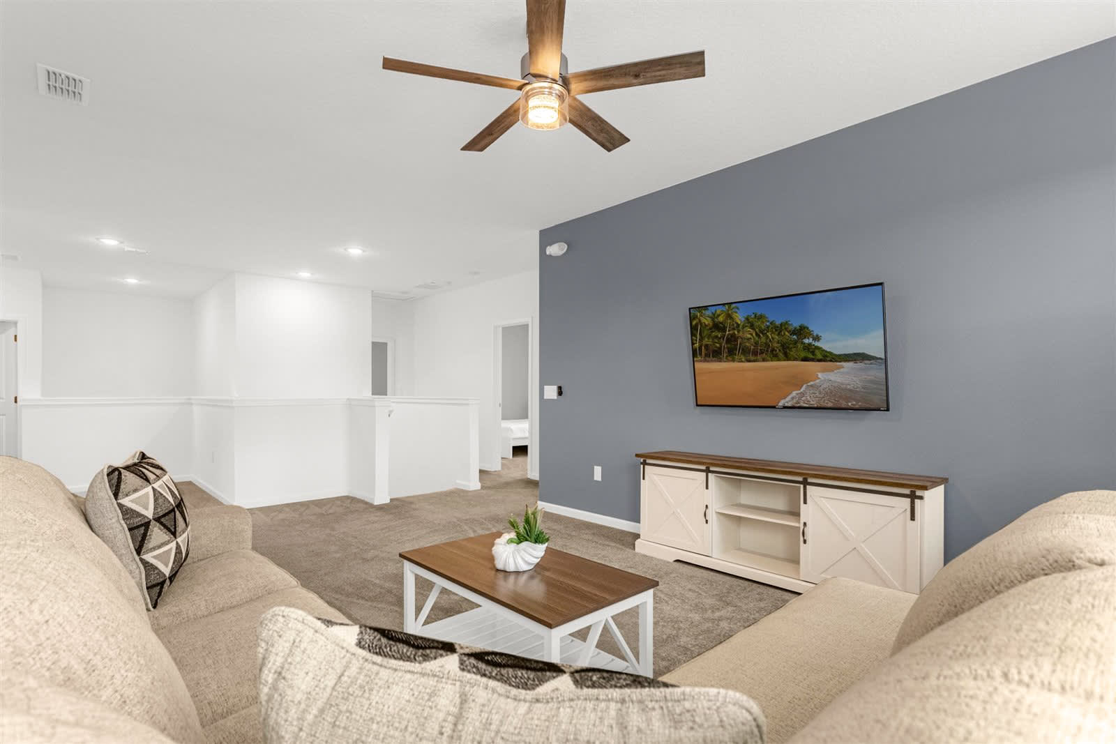 Upstairs Lounge with Big Screen TV