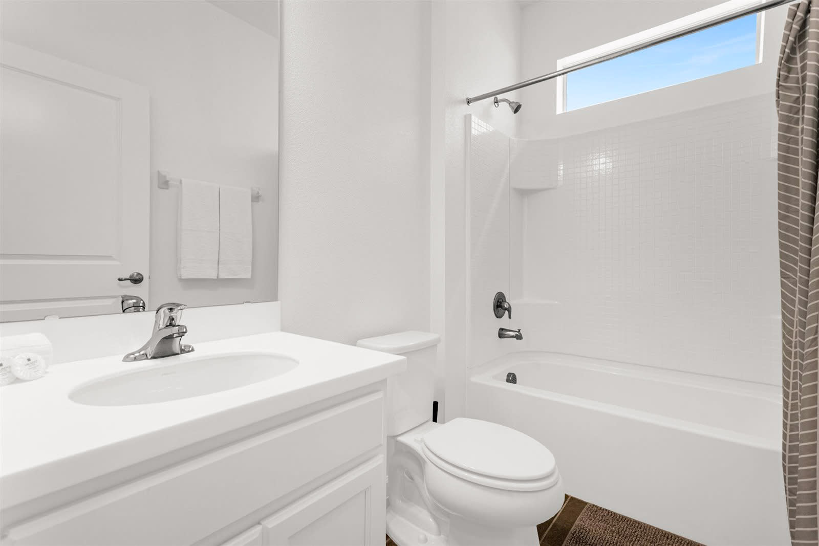 Modern Bathroom With Clean Lines And Polished Fixtures