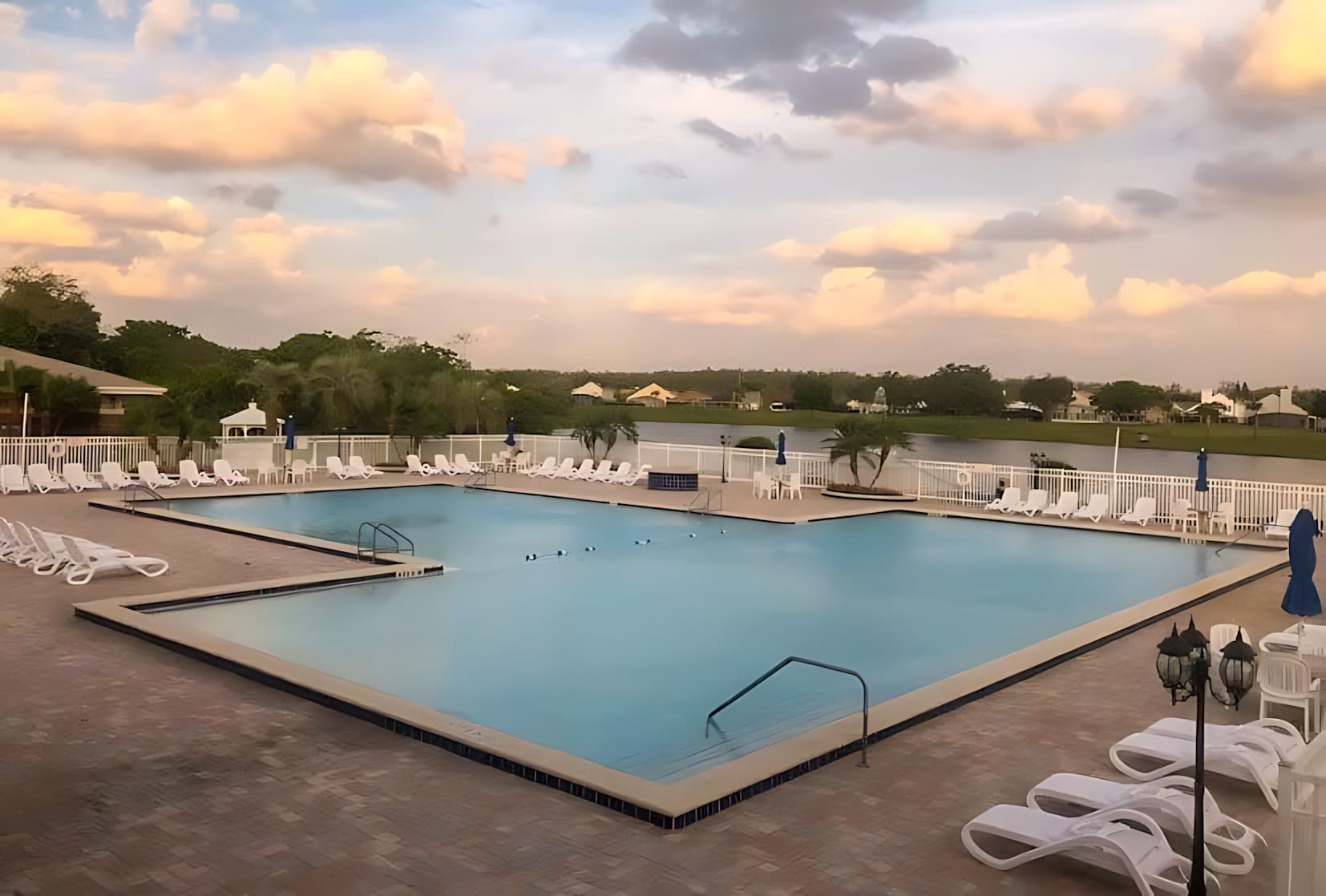 Swimming pool at the clubhouse.