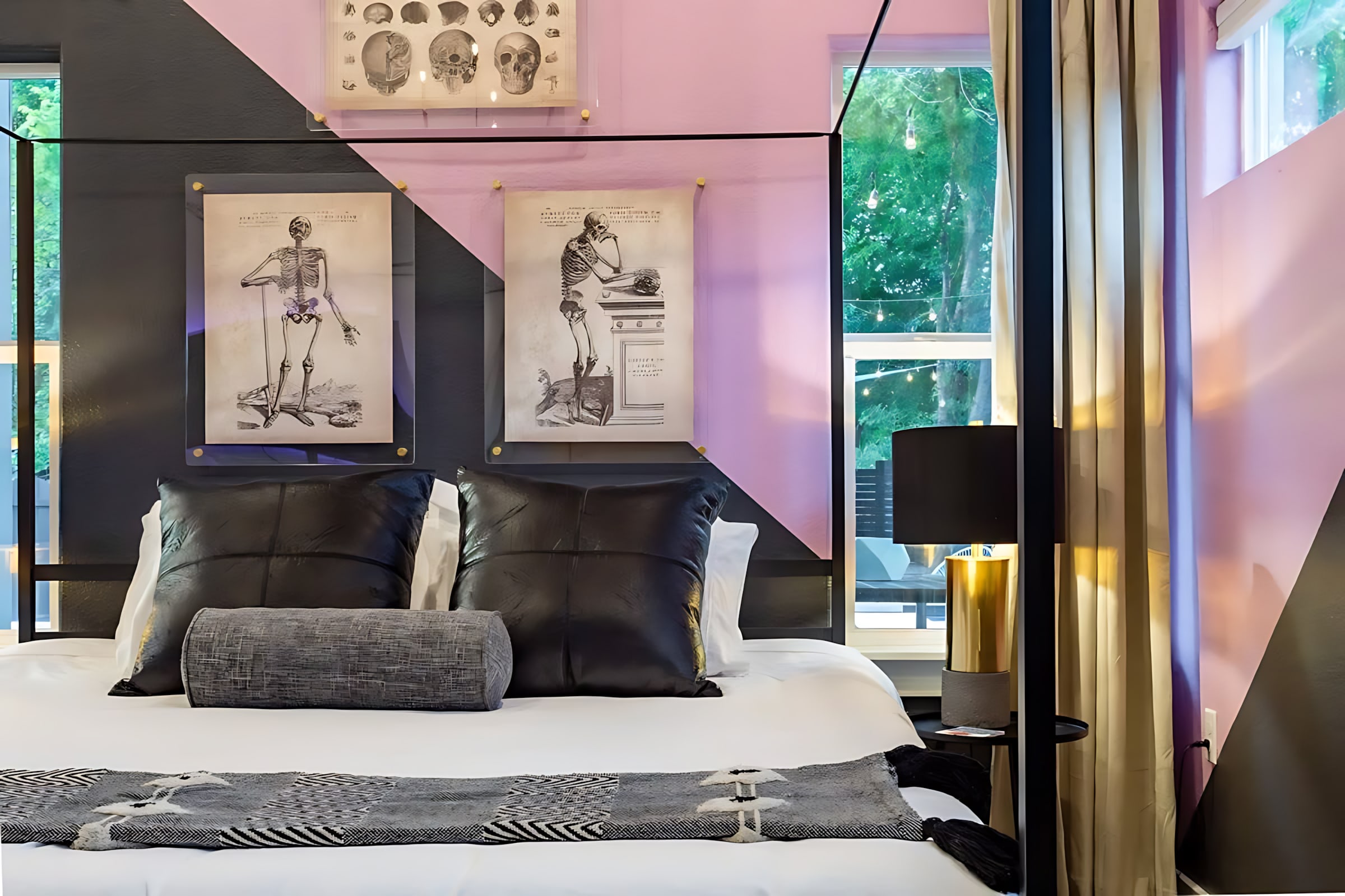 Artfully Designed Bedroom With A King Bed!