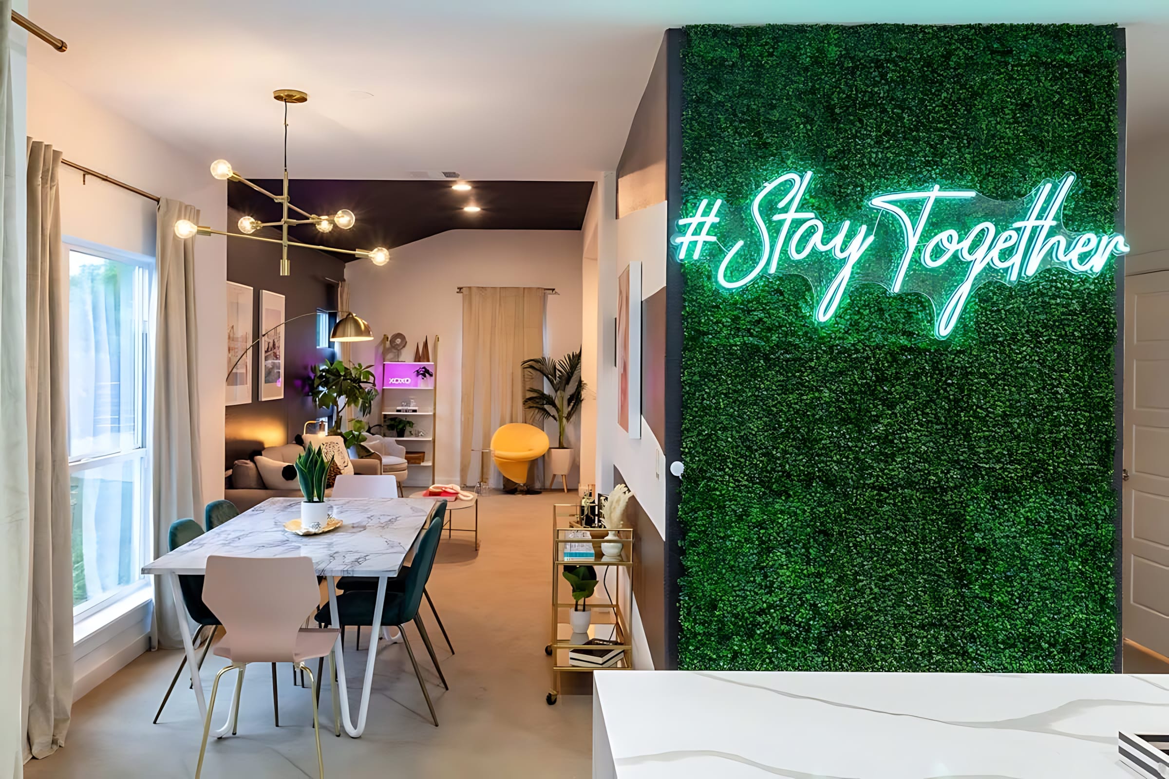 Gather In Style With This Modern And Trendy Space!