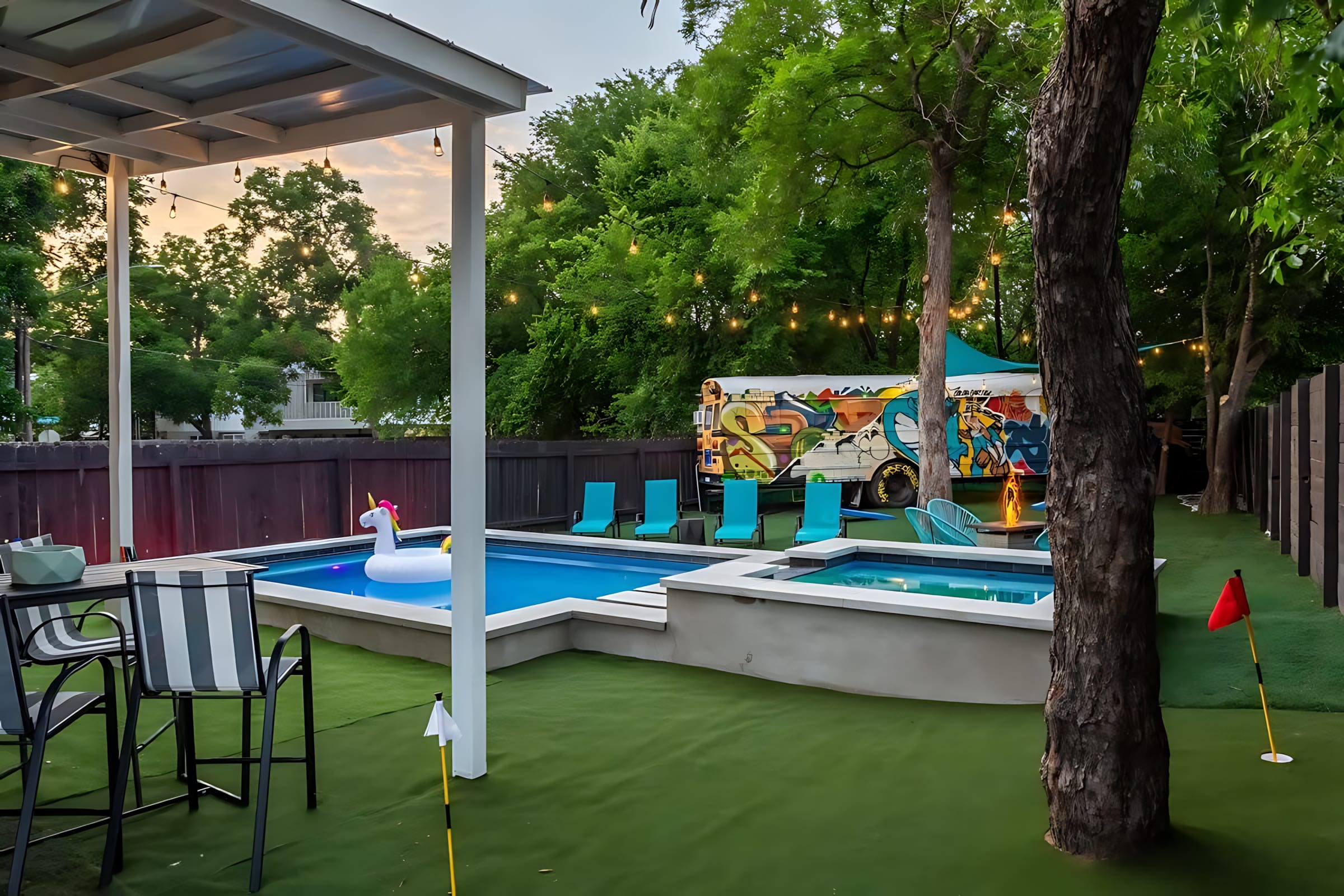 Downtown Austin Oasis w Pool Hot Tub Sleeps 18 6