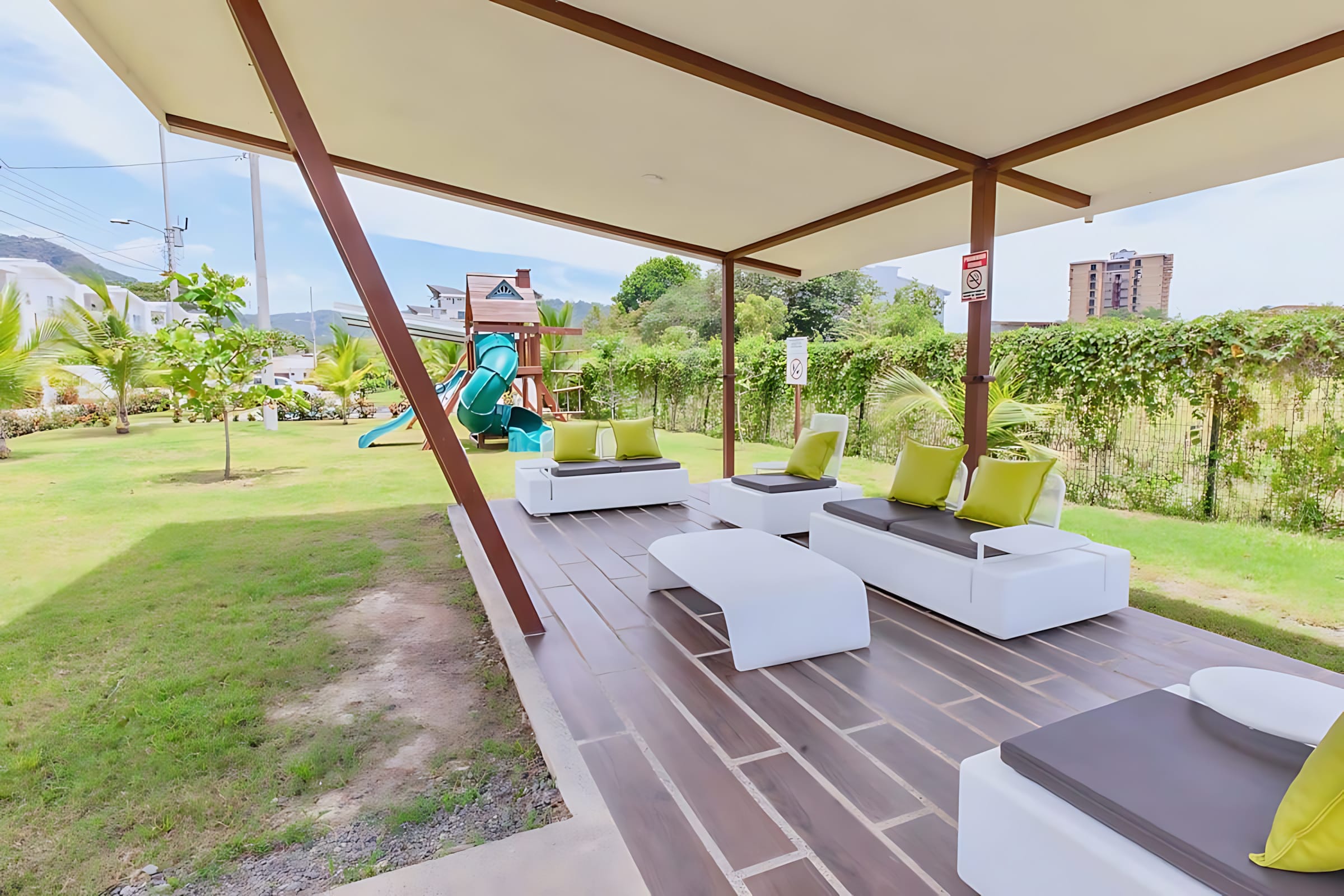 Relax In The Outdoor Lounge Surrounded By Lush Green Views