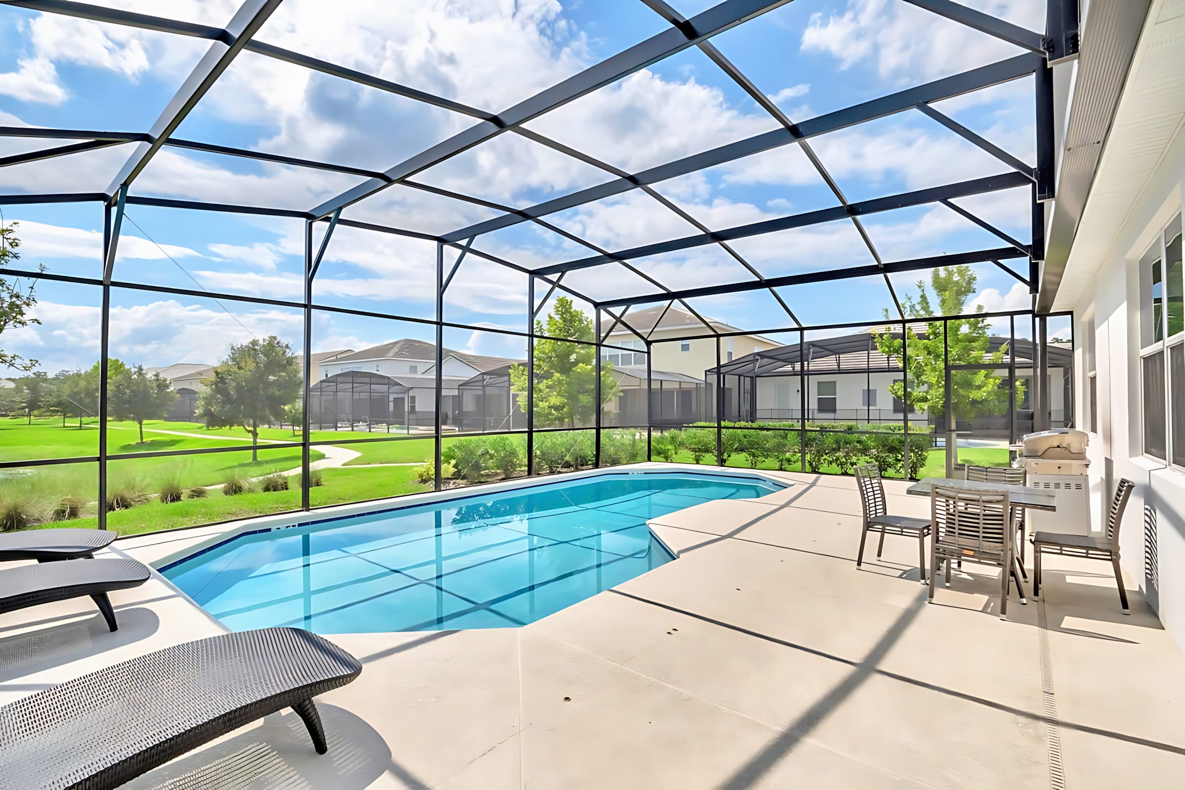 Family Home with Pool BBQ Cinema Near Disney