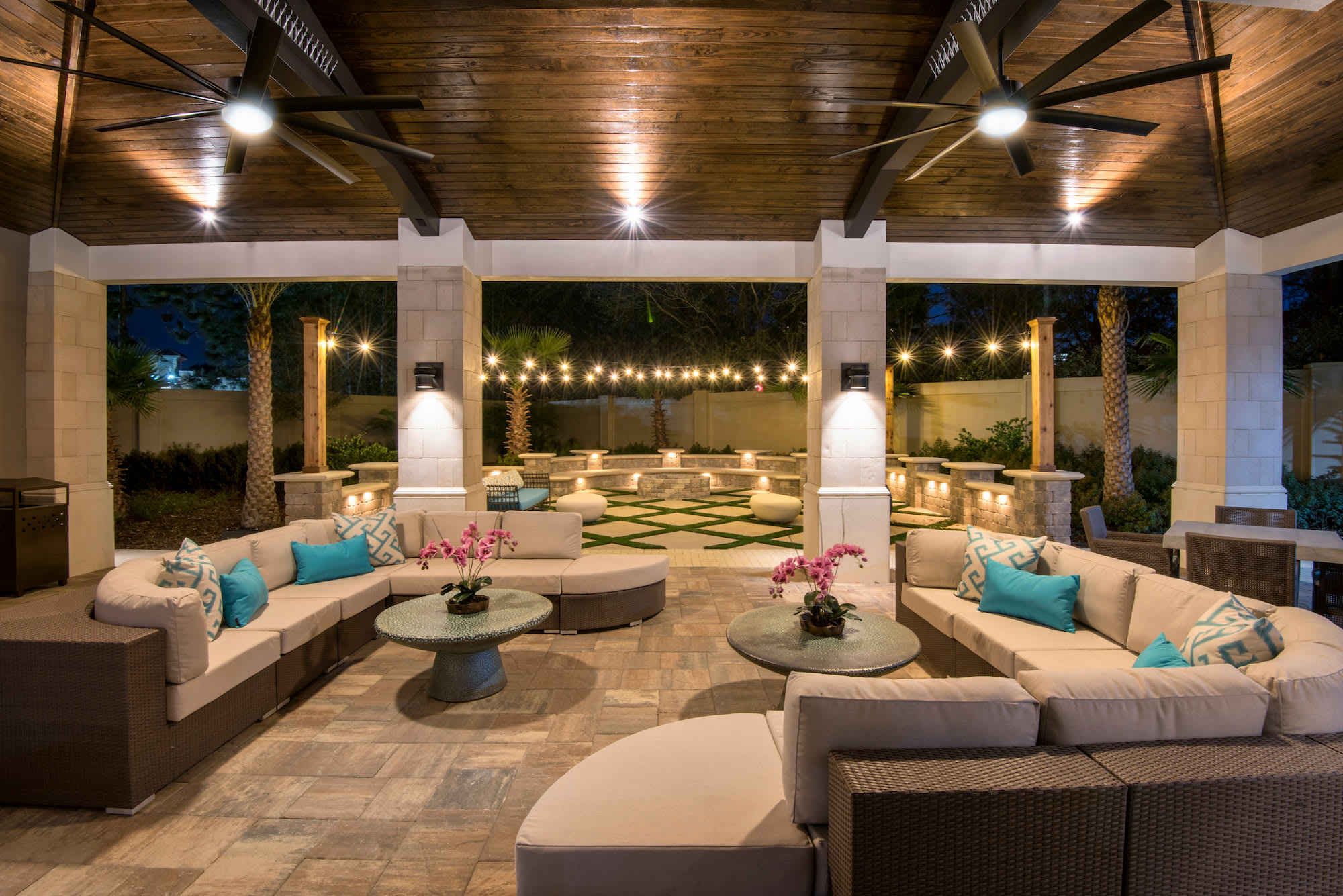 Space to lounge at the resort's clubhouse.