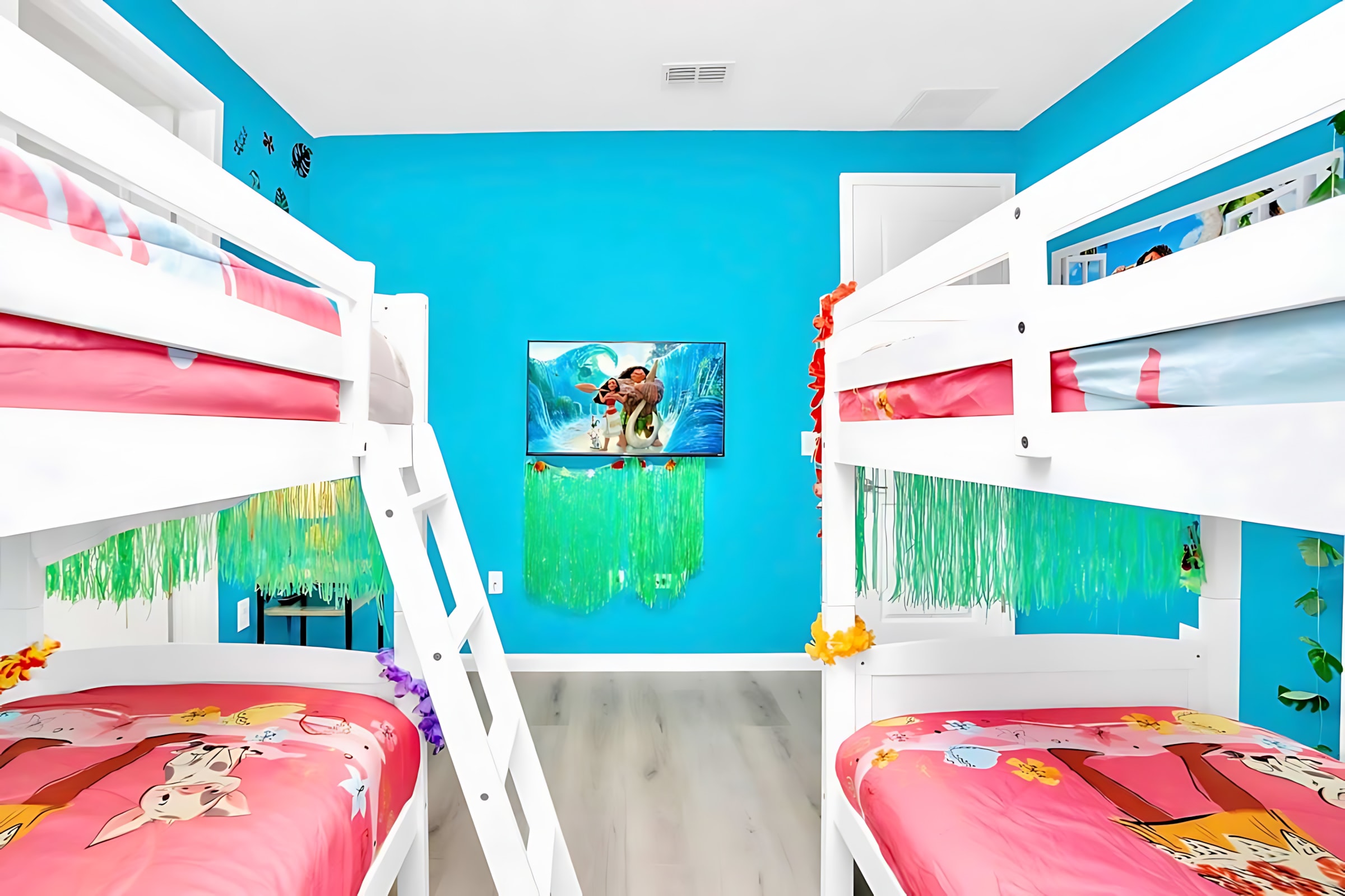 Moana themed kids bedroom.