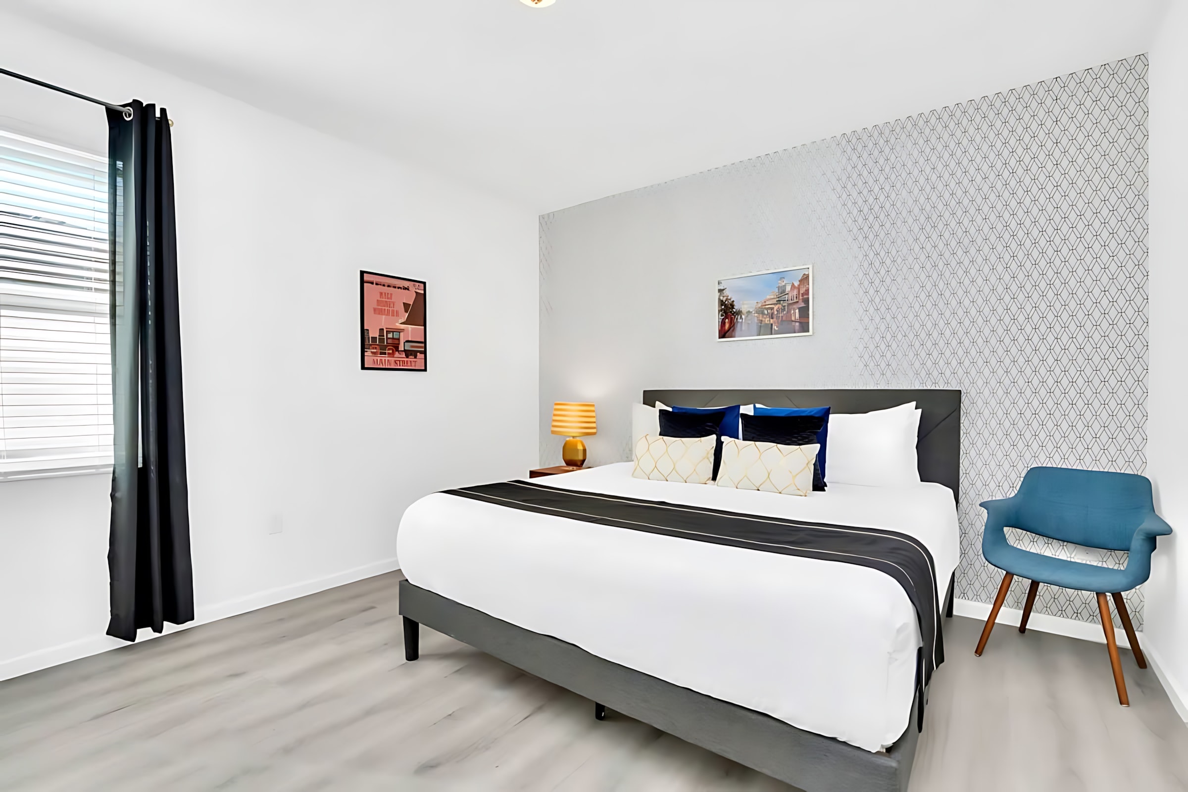 Main Street USA themed King bedroom.