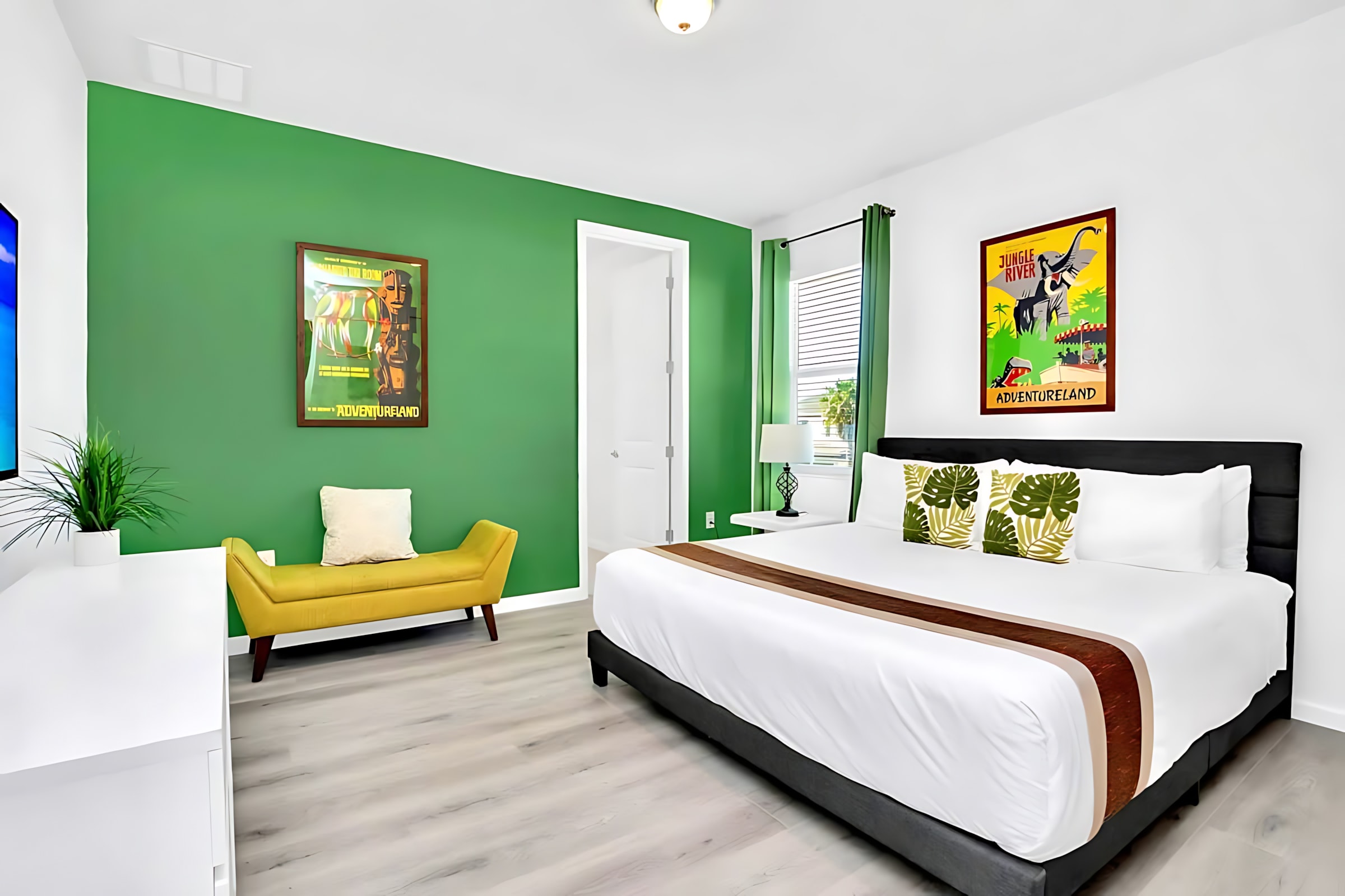 Adventureland themed King bedroom.