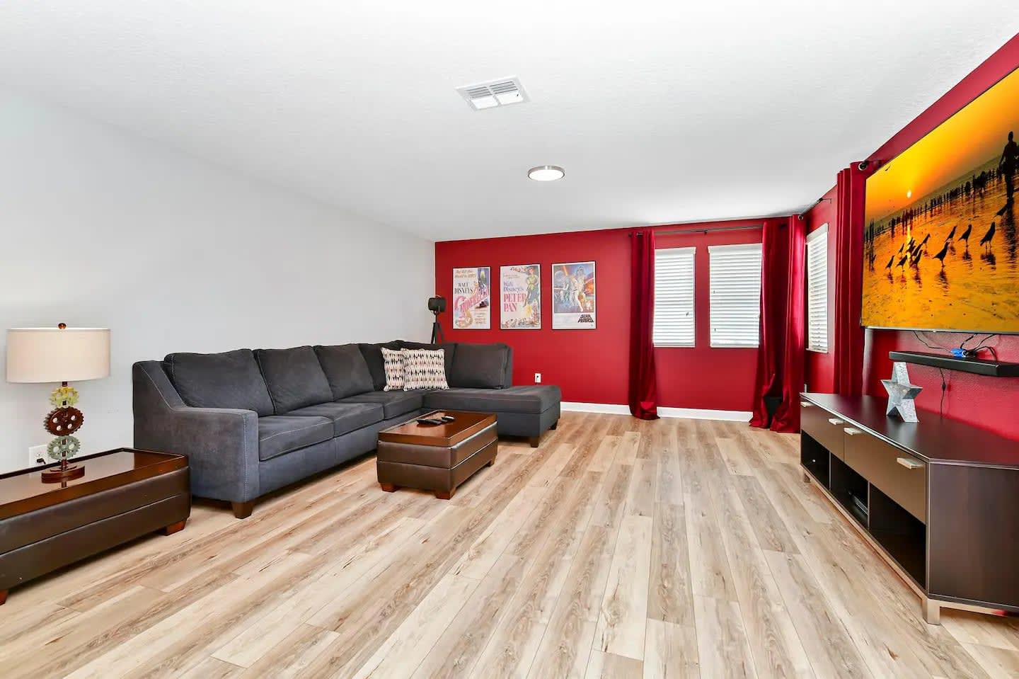 Upstairs Movie Lounge with Big Screen TV