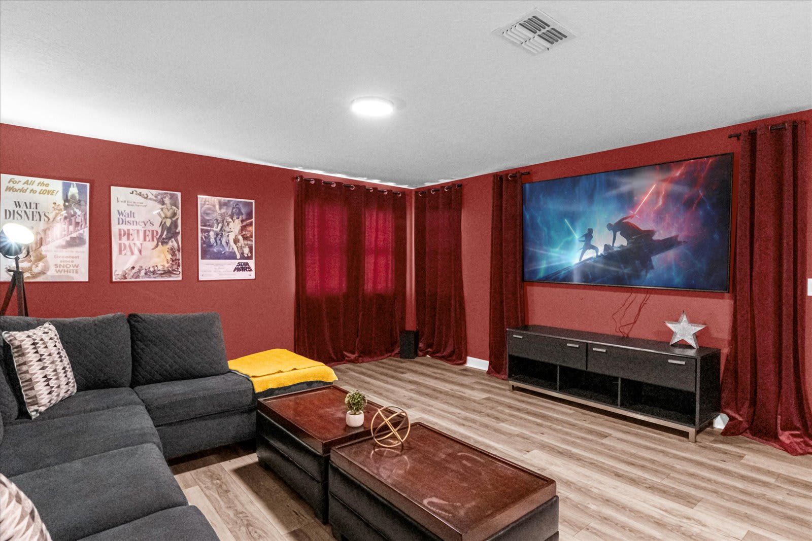 Upstairs Movie Lounge with Big Screen TV