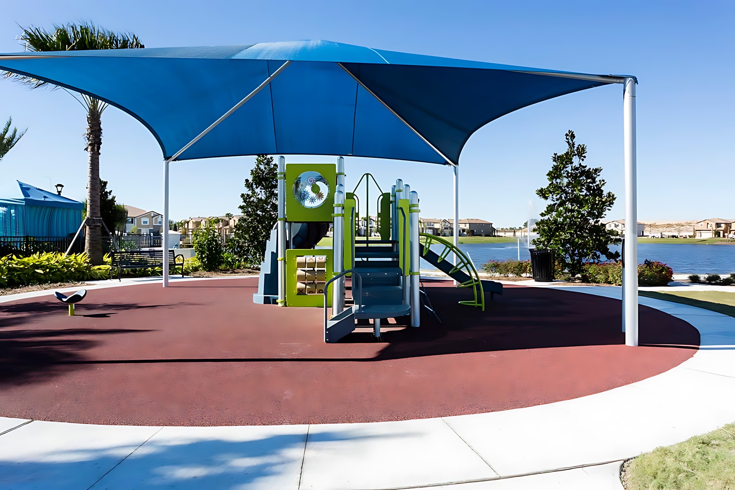 Children's playground at the resort.