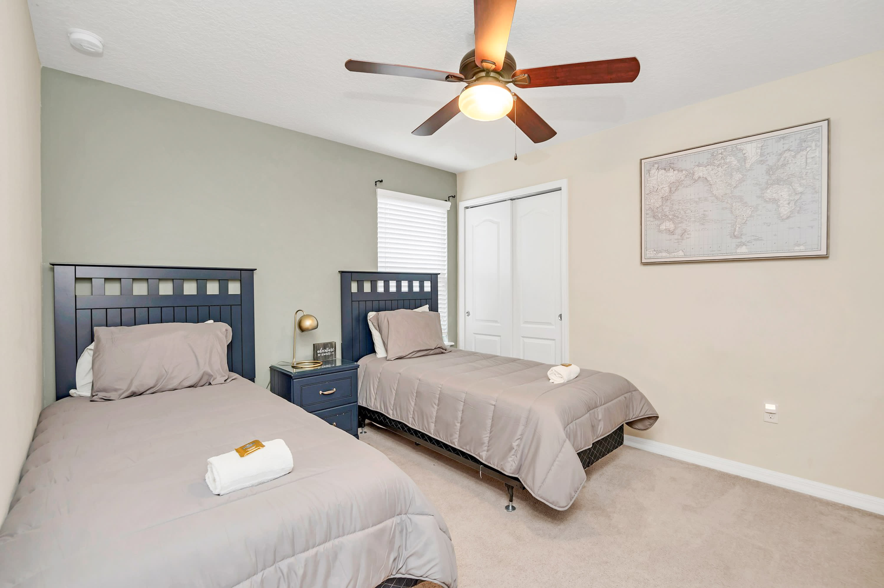 Bright Twin Room With Clean Design And Natural Light
