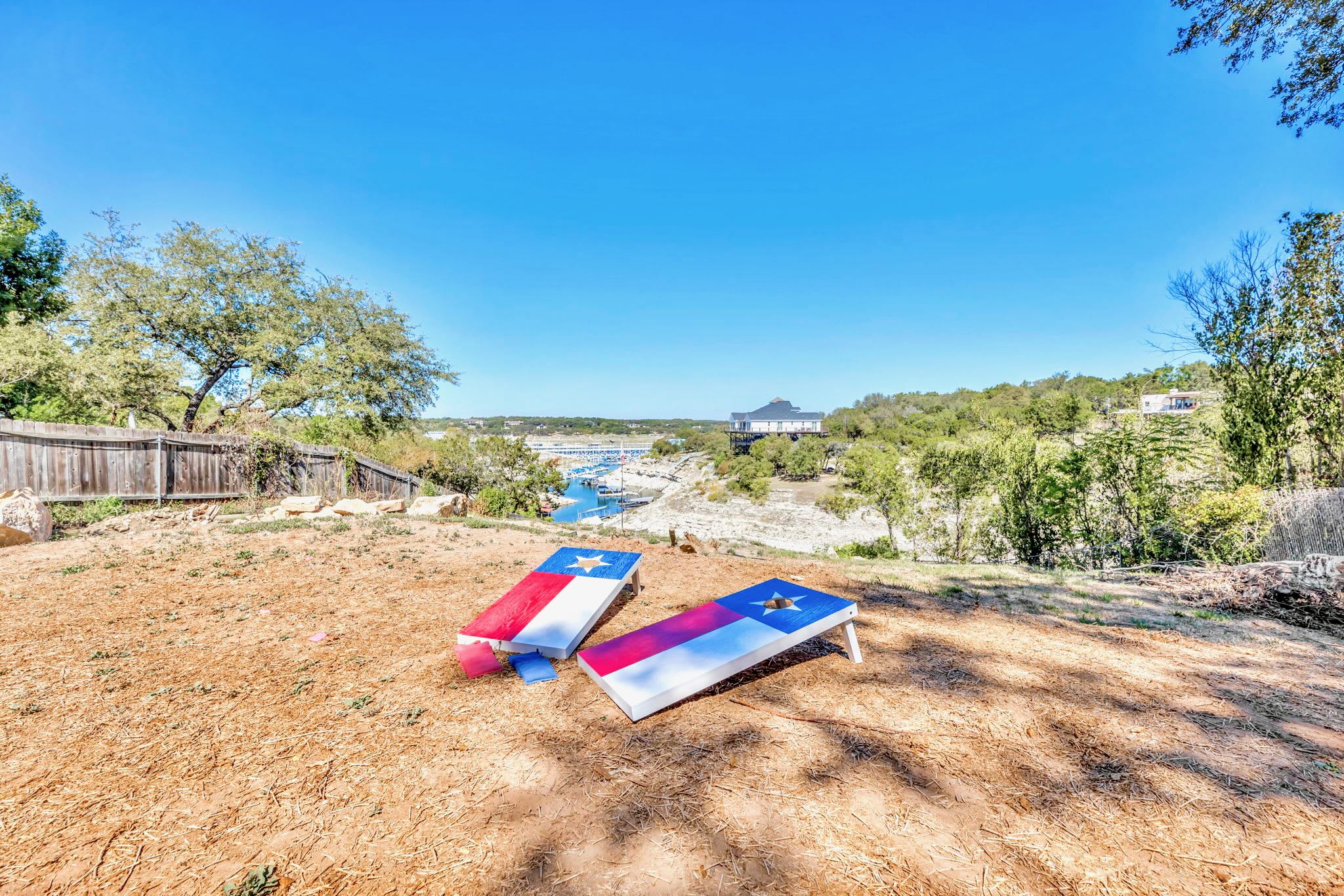 Large spacious backyard area