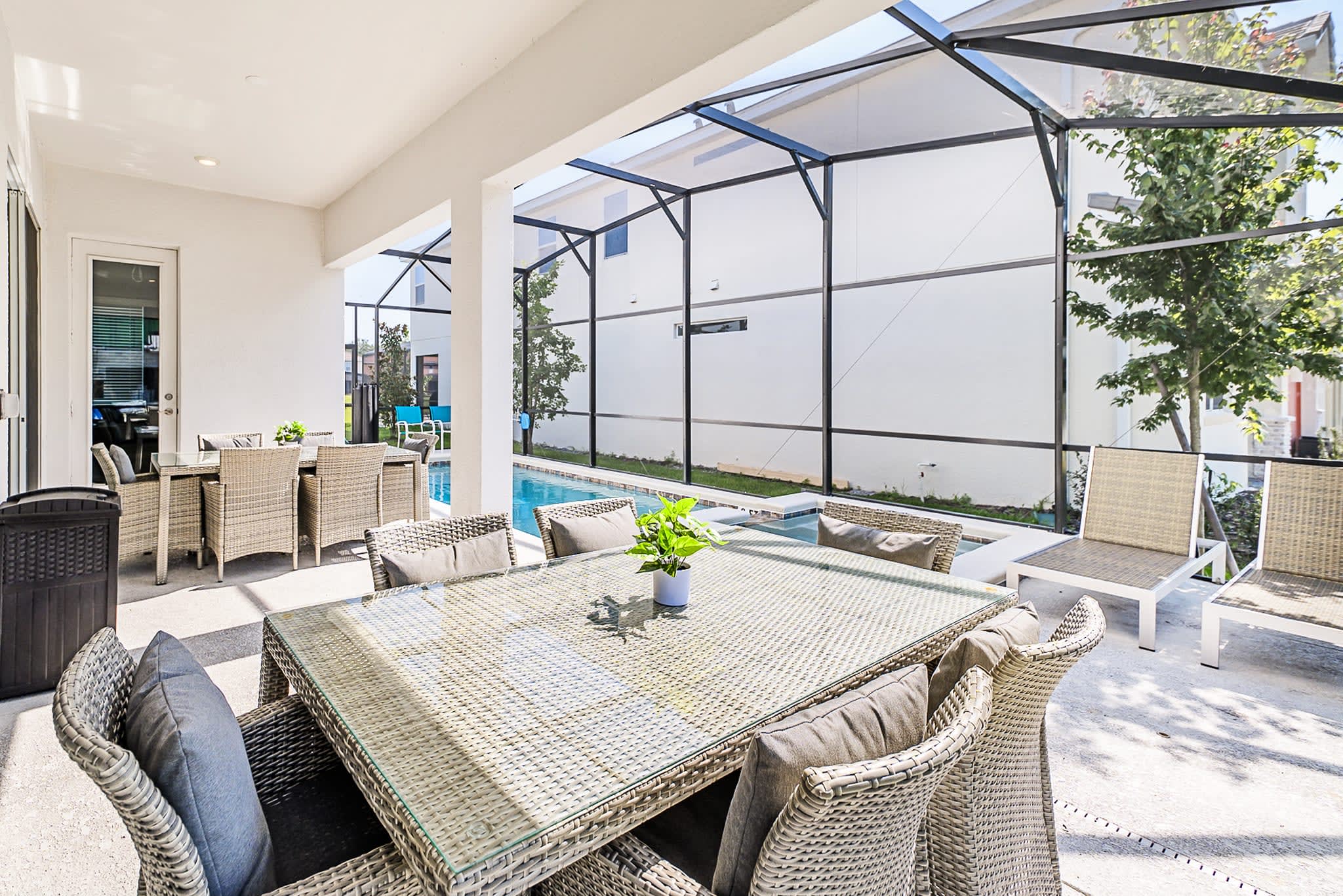 Poolside Dining Area