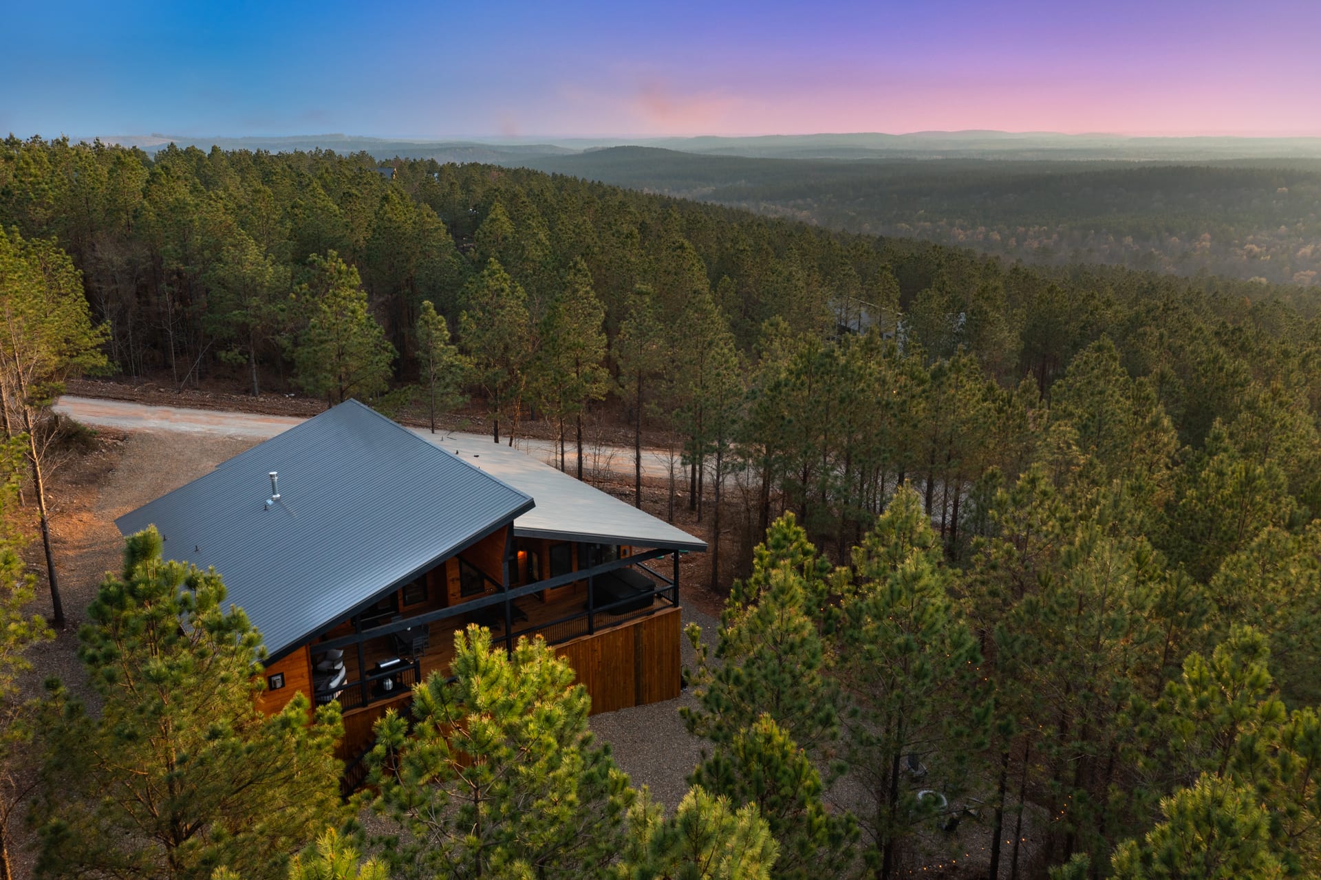 Hidden Cabin Among Pines with Hot Tub & Fire Pit