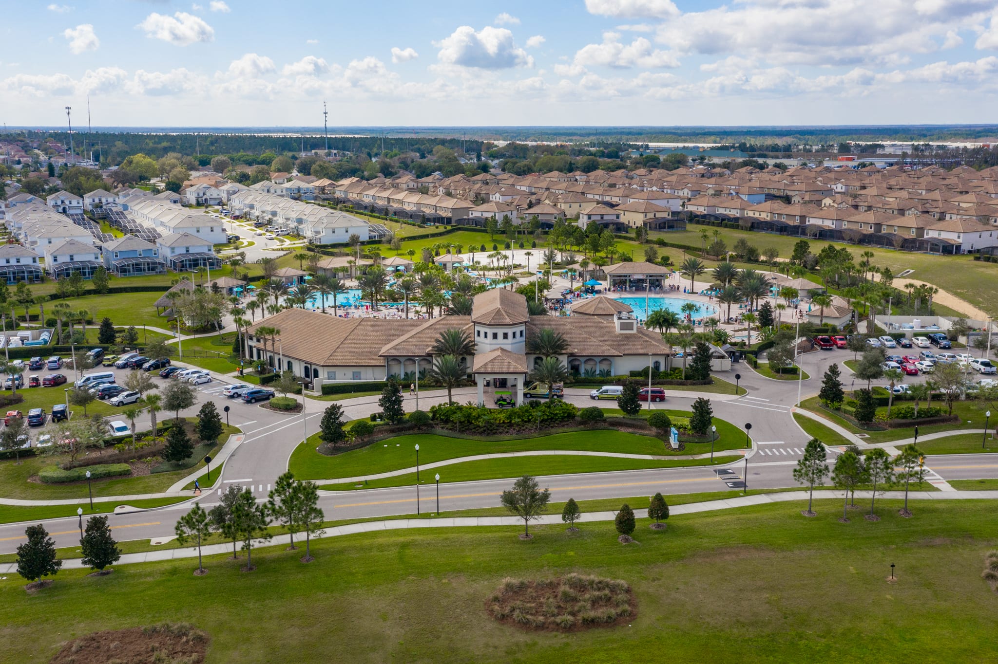 Stunning Aerial View Of The Resort Clubhouse And Amenities