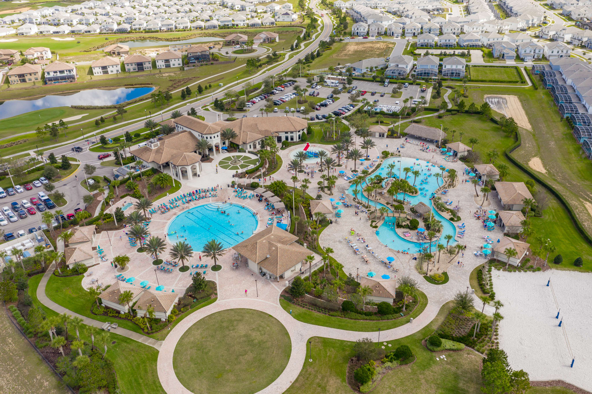 Aerial View Showcasing ChampionsGate's Stunning Resort Amenities