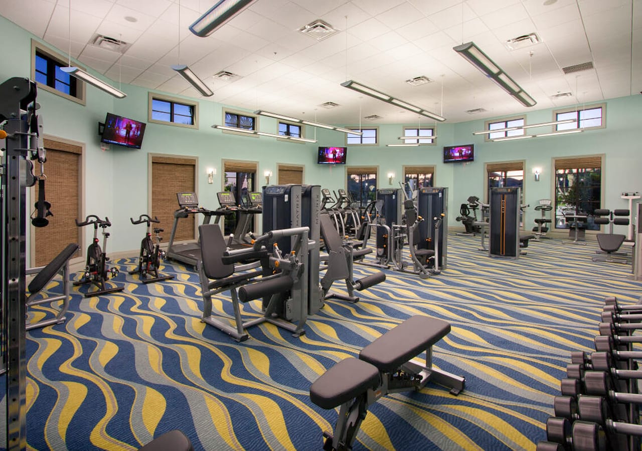 Stay Active At The Resort’s Spacious Gym And Aerobics Studio