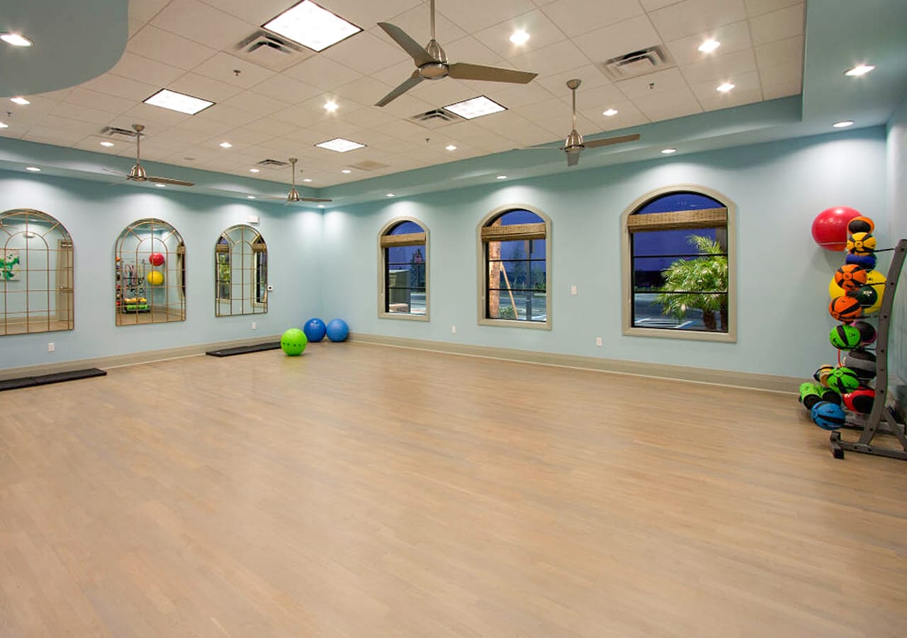 Versatile Fitness Studio Perfect For Yoga And Aerobics Classes