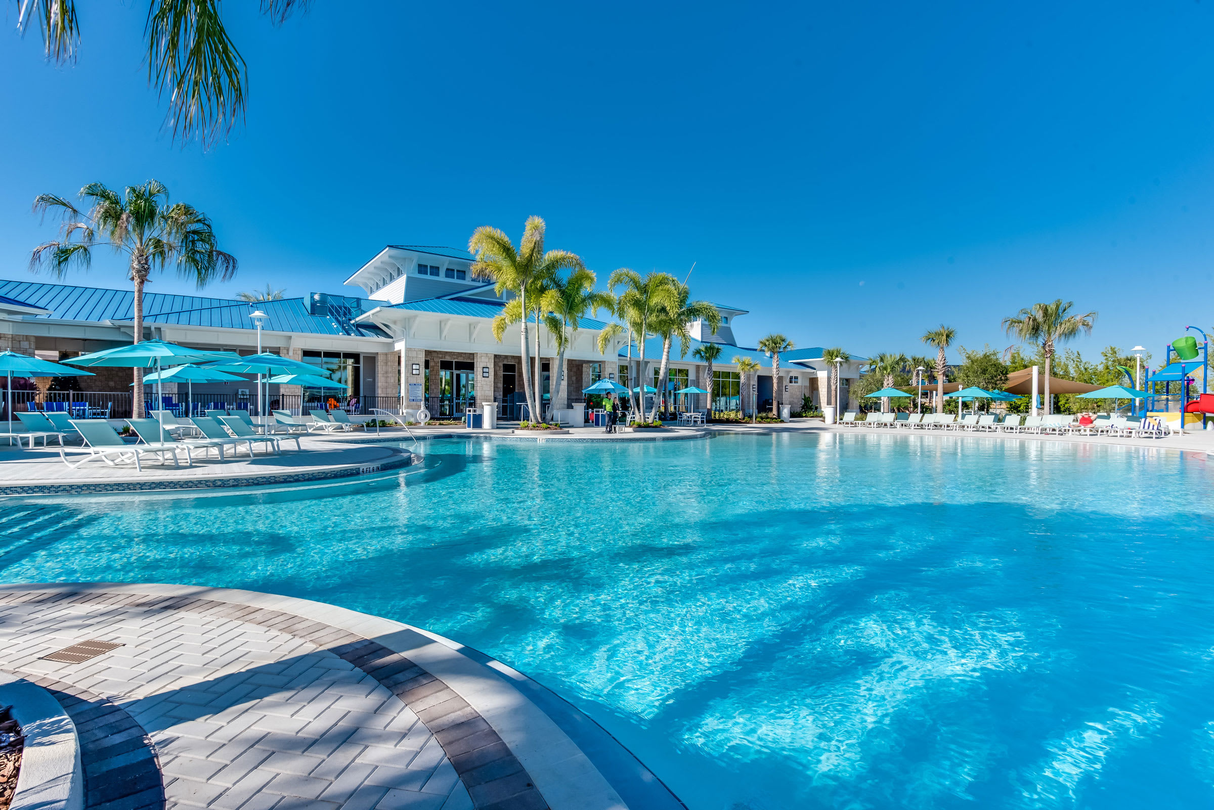 Large heated resort pool at the clubhouse is open to our guests.