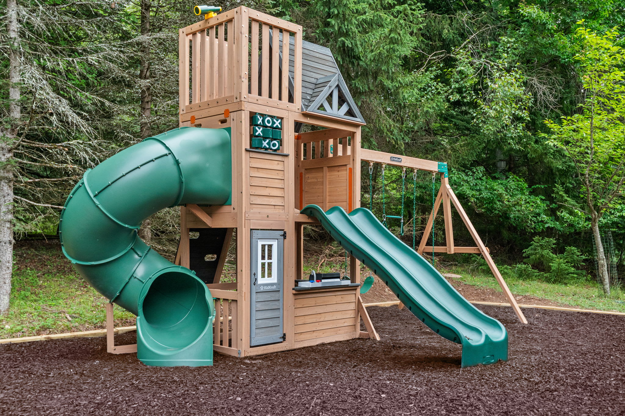 The kids will love this incredible playset featuring slides, swings, and even a mini clubhouse, endless fun awaits!