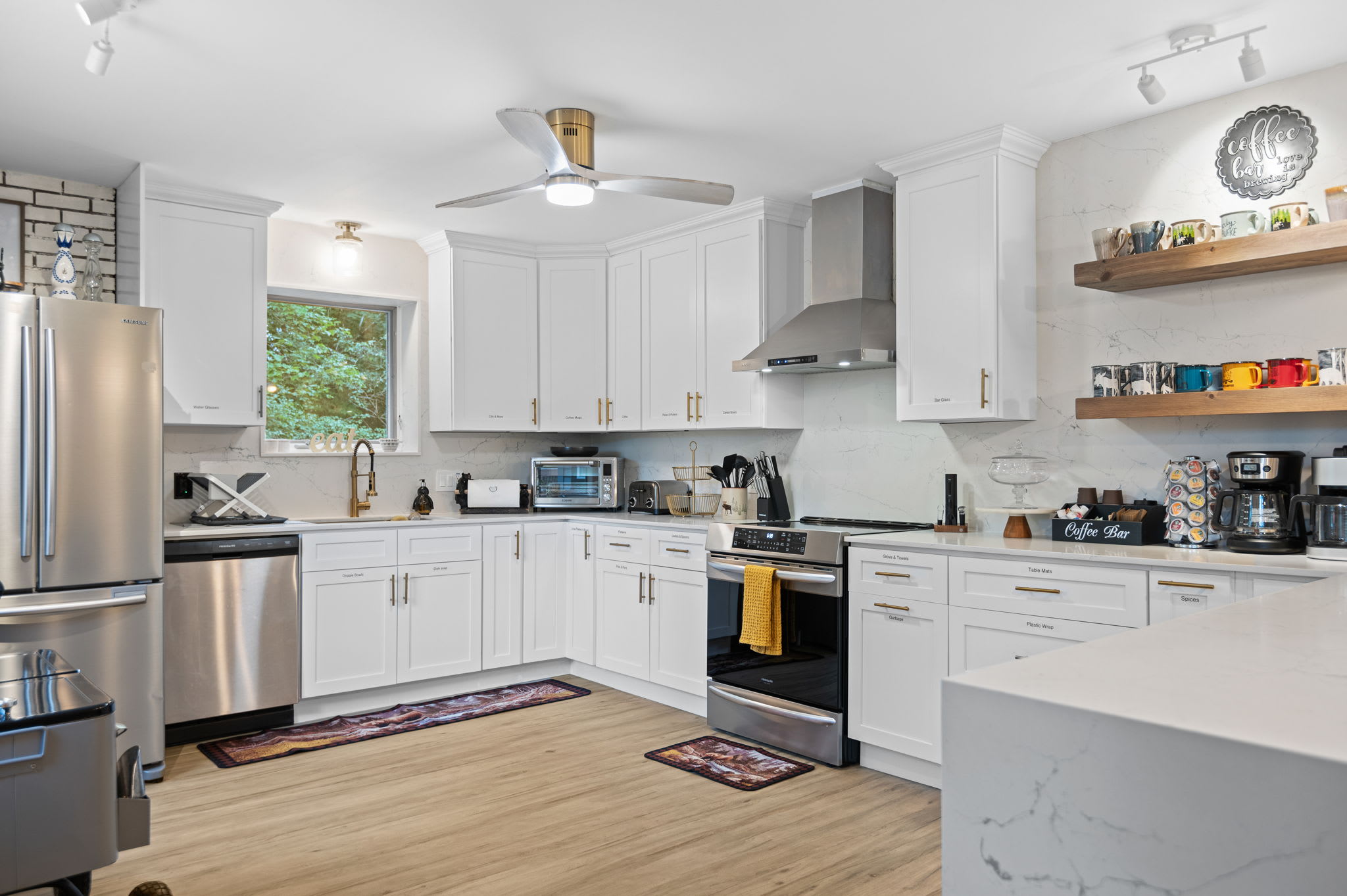 Fully stocked with modern appliances, sleek countertops, and plenty of space to cook up your favorite meals.