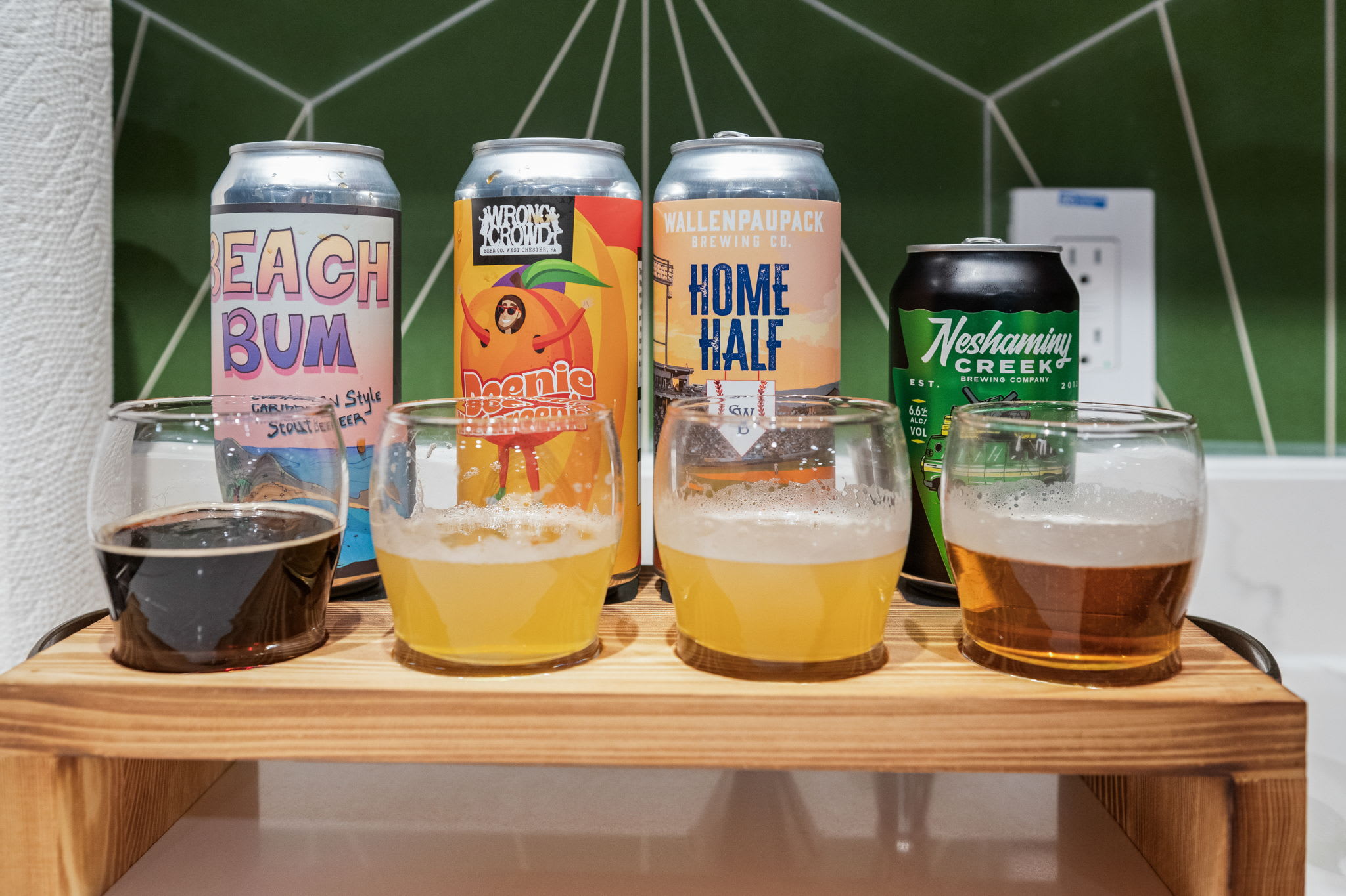 Enjoy a curated selection of local craft beers, perfect for sipping while unwinding in your private game and lounge space.