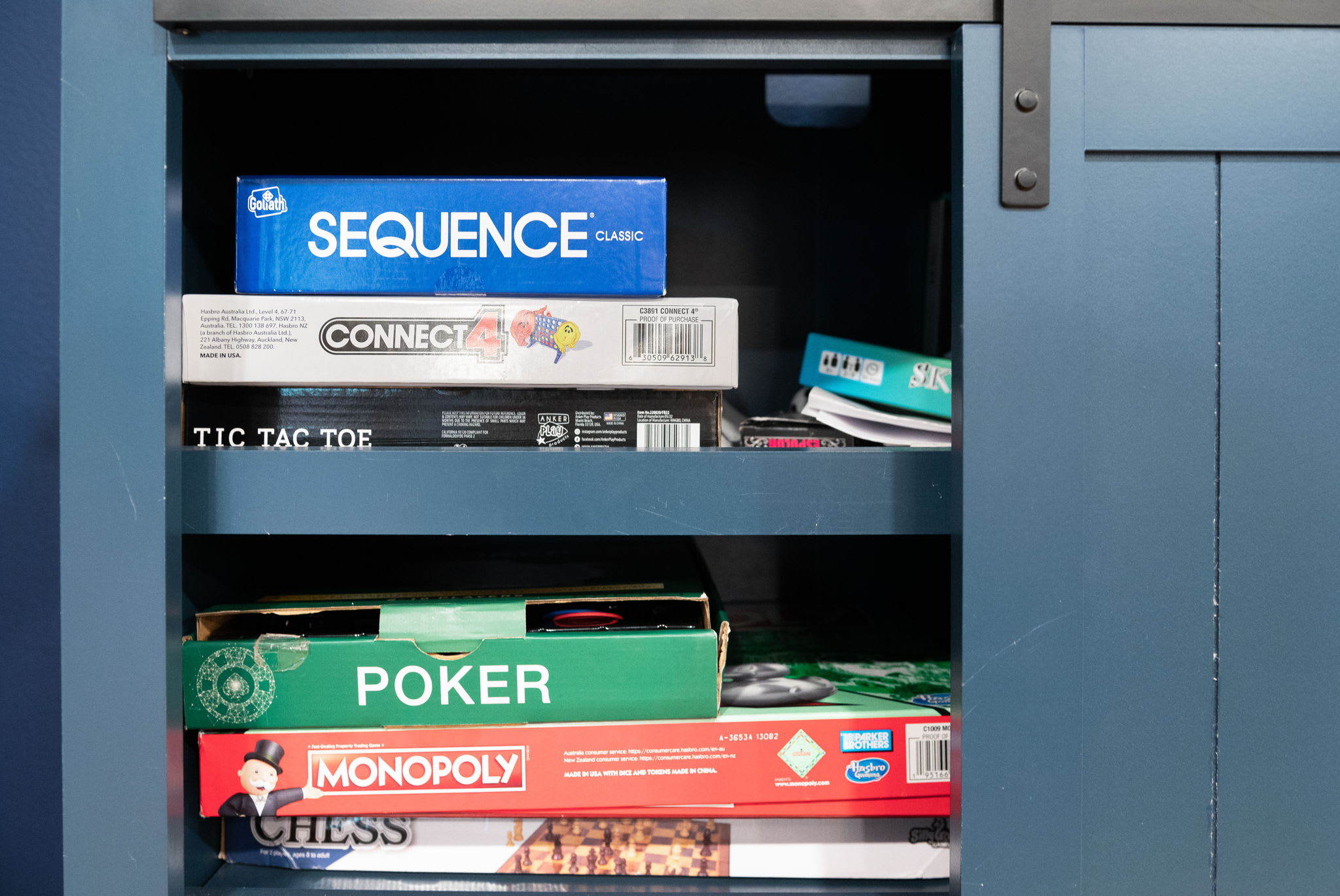 Monopoly, Poker, Chess, and more, this game collection ensures hours of fun for guests of all ages.