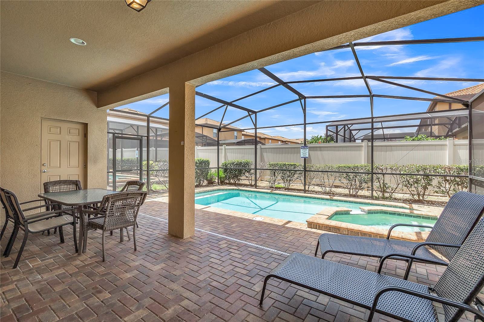 BBQ Grill and Outdoor Poolside Dining Area