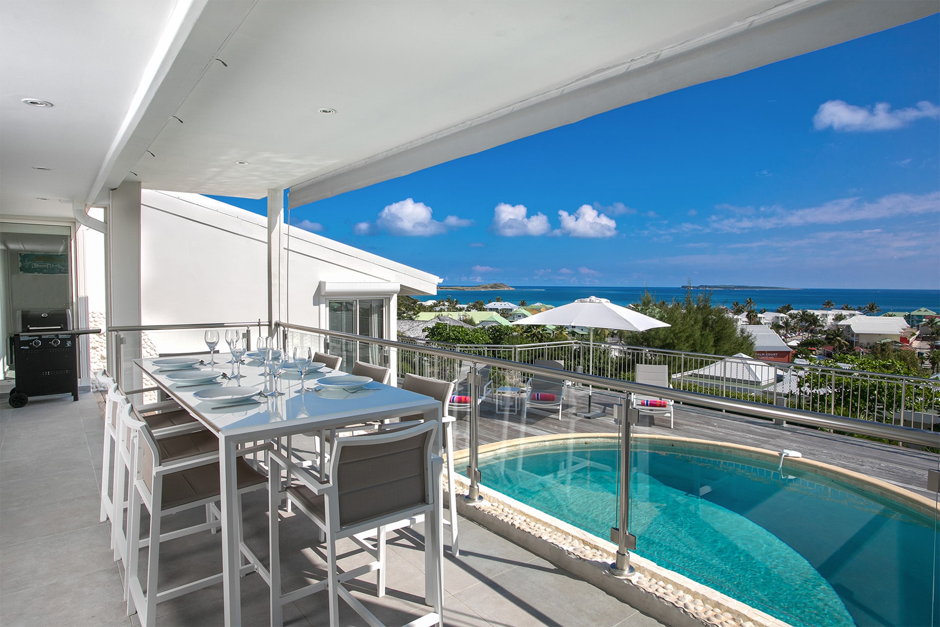 Ocean View (3 bedrooms) - Luxury villa with pool, Orient Bay, St...
