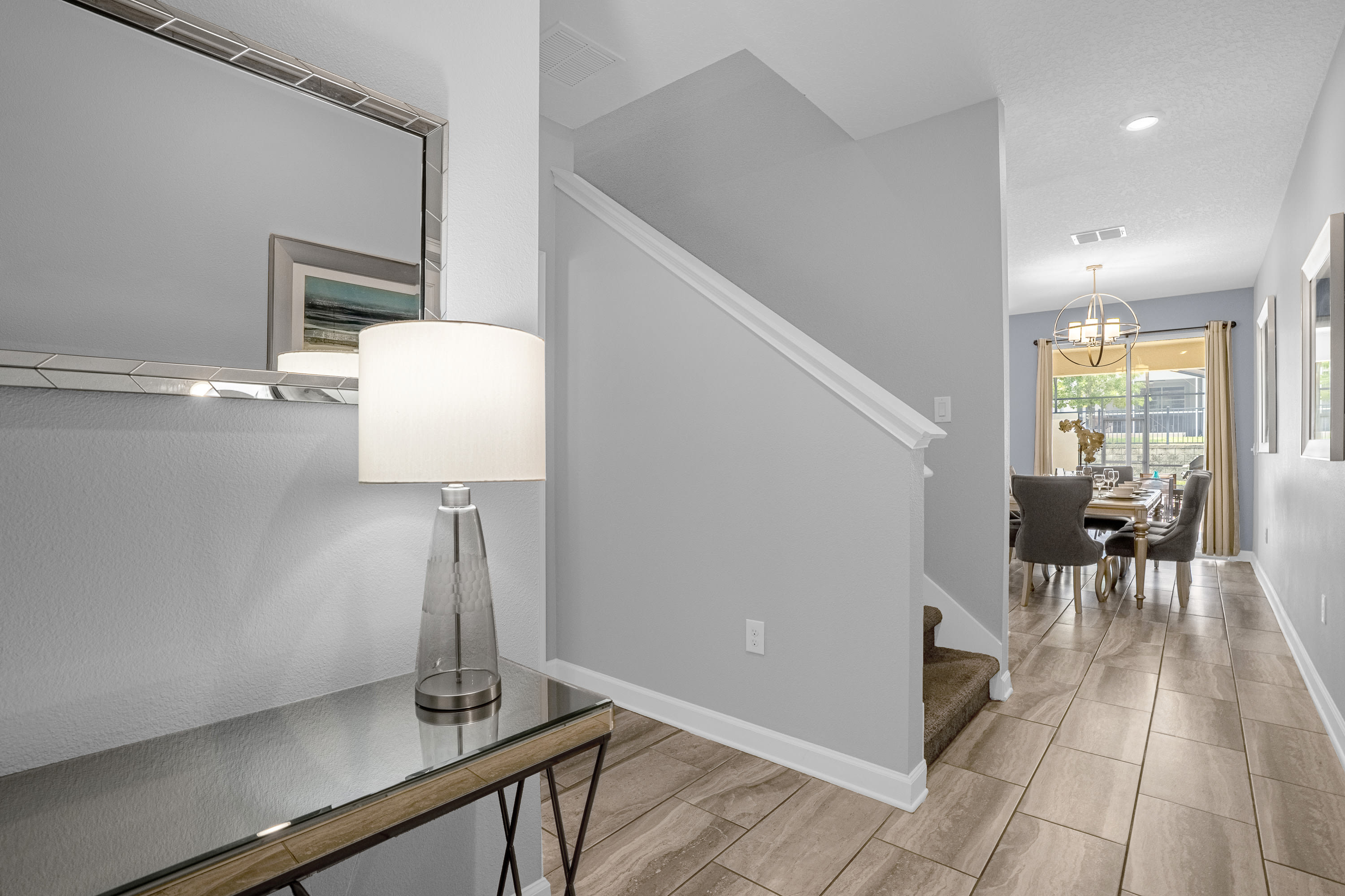 Modern Entryway With Sleek Decor And Bright Ambiance