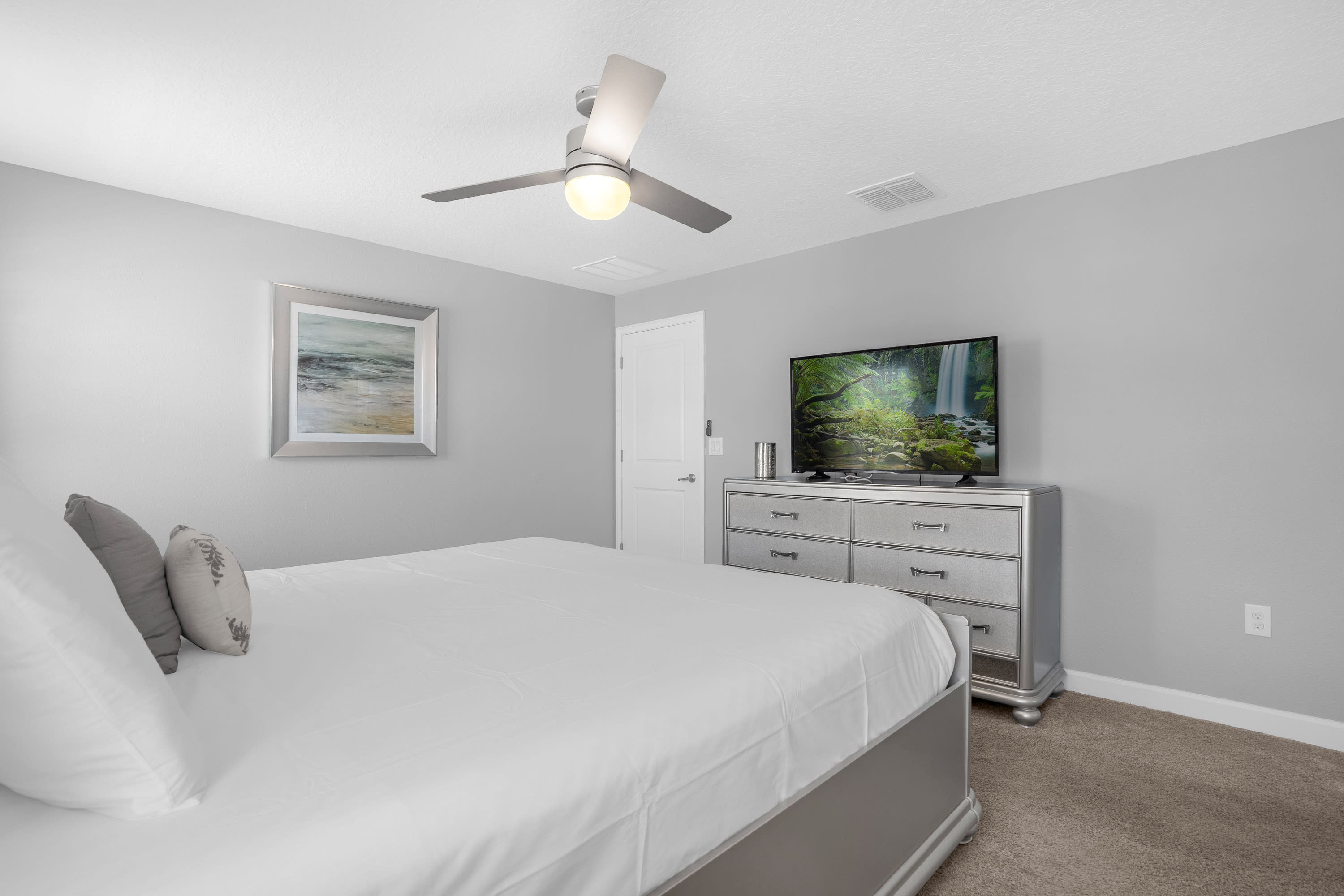 Enjoy A Restful Sleep In This Beautiful King Bedroom