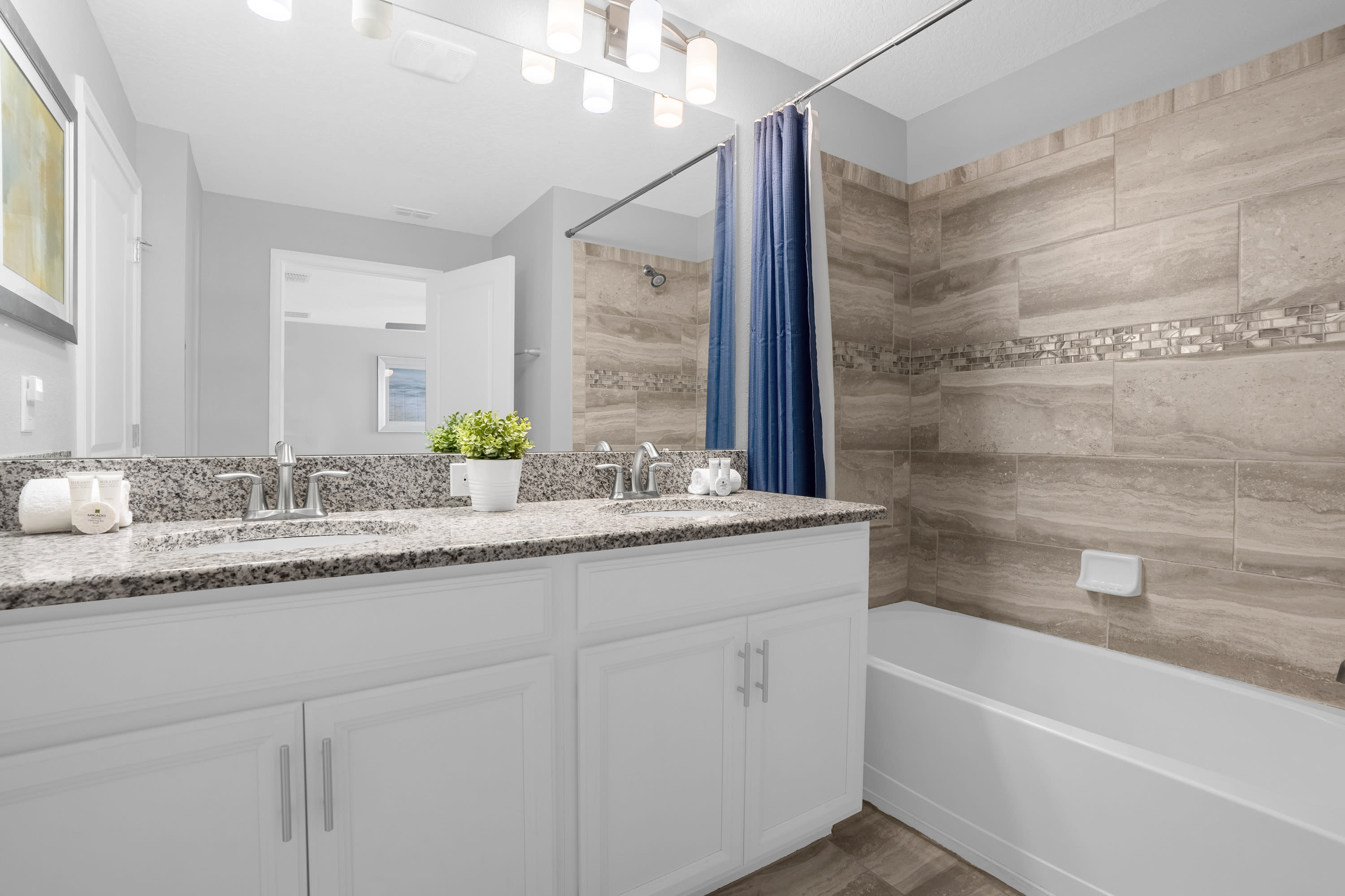 Well-Appointed Bathroom With Stylish Finishes And Tub