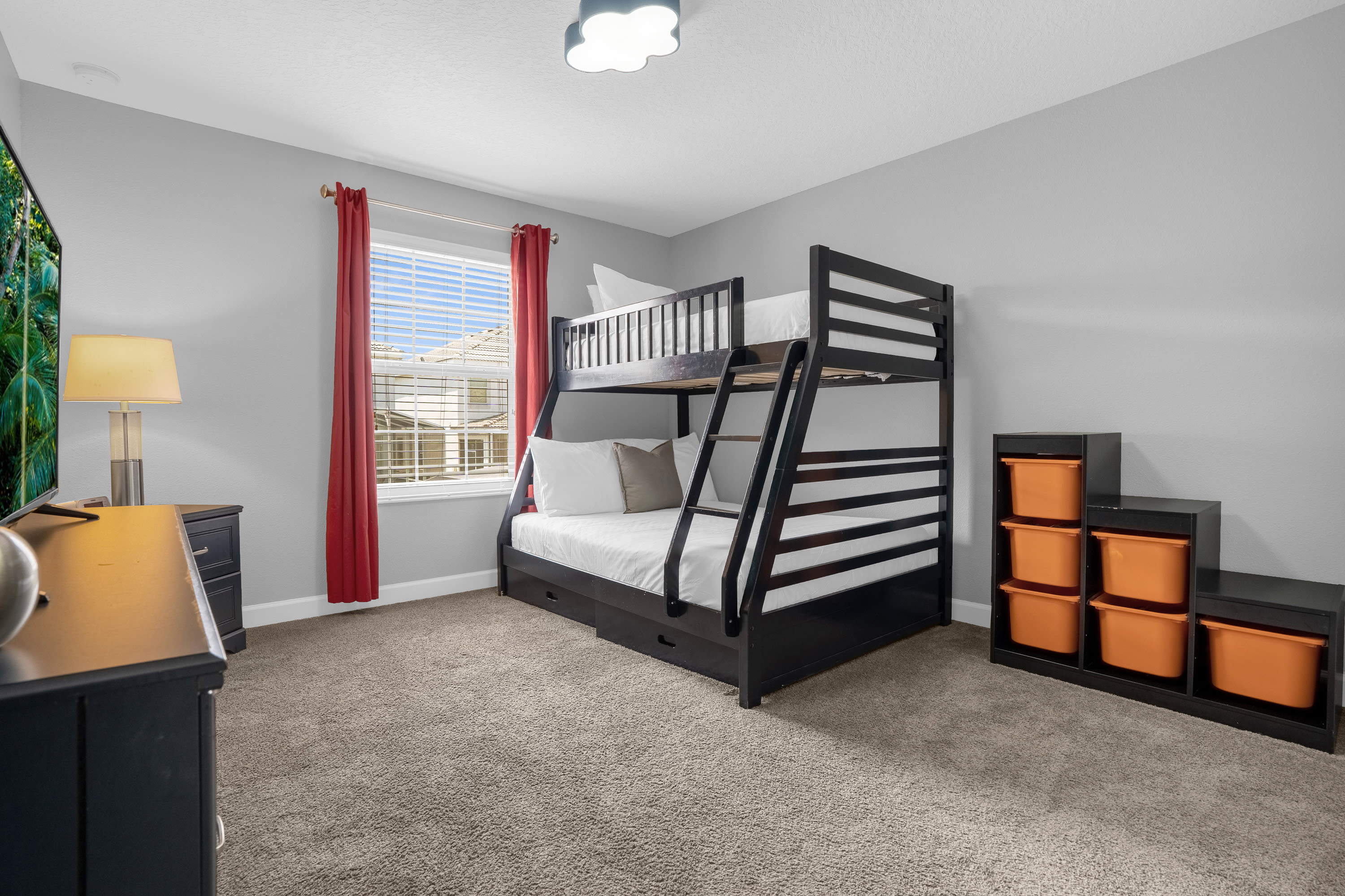 Fun Bedroom With Bunk Bed And Vibrant Decor For Kids