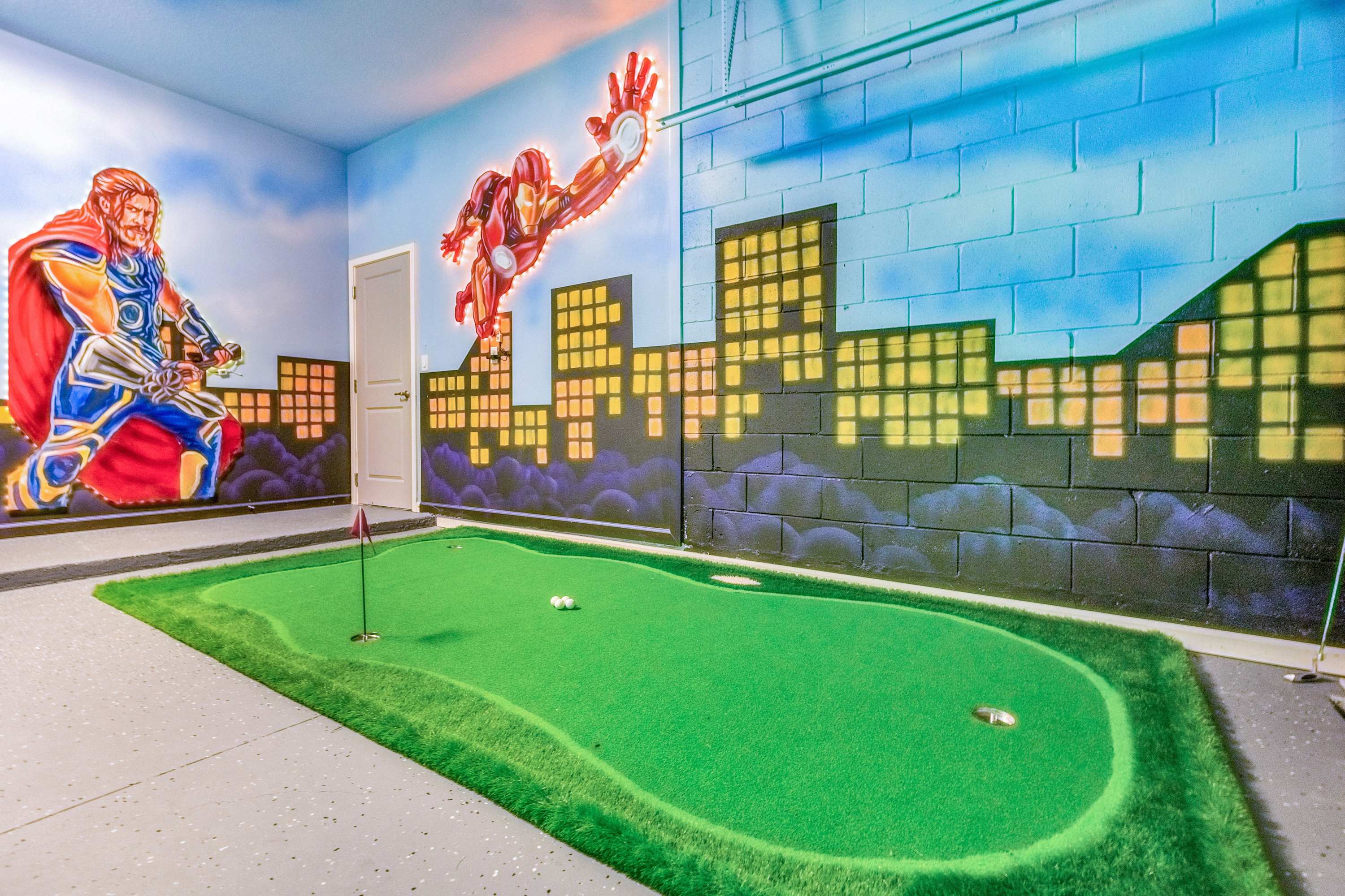 Superhero Themed Games Room