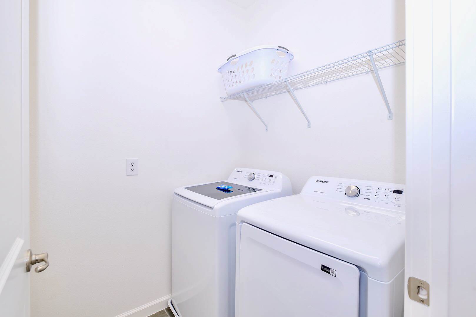 Functional Laundry Room With Washer And Dryer For Your Convenience