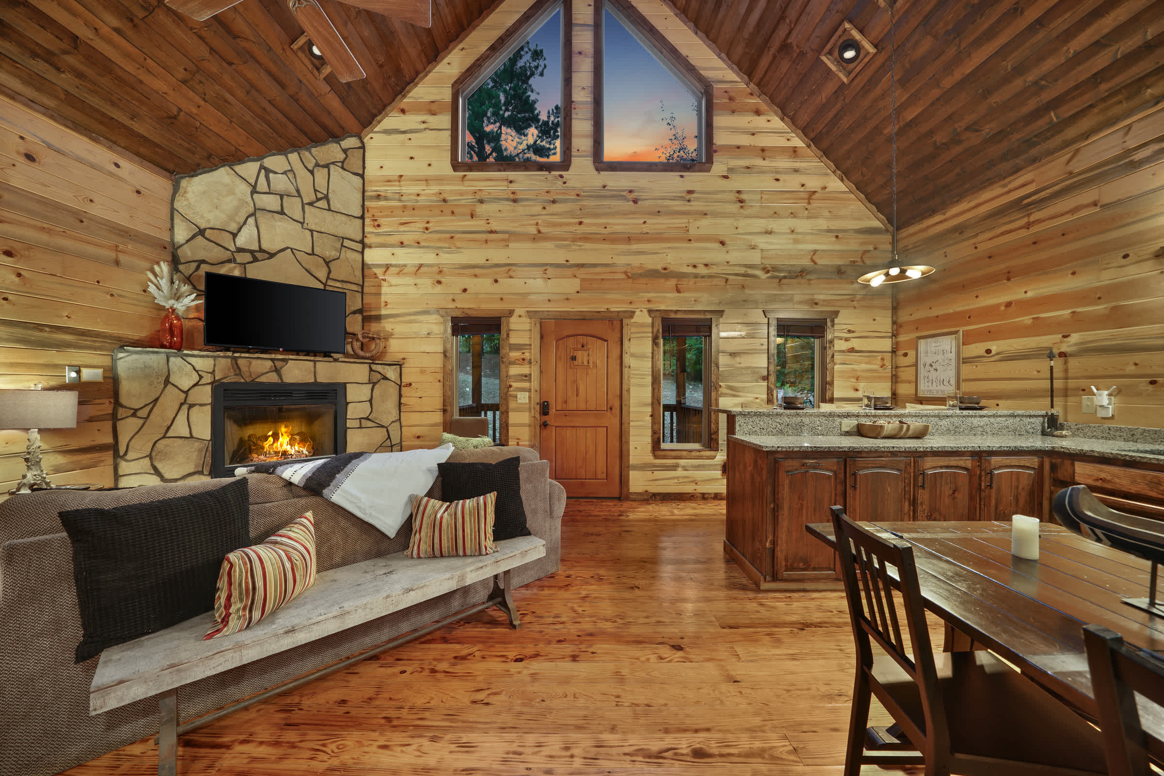 Rustic Cabin Near Creek with Hot Tub & Fire Pit