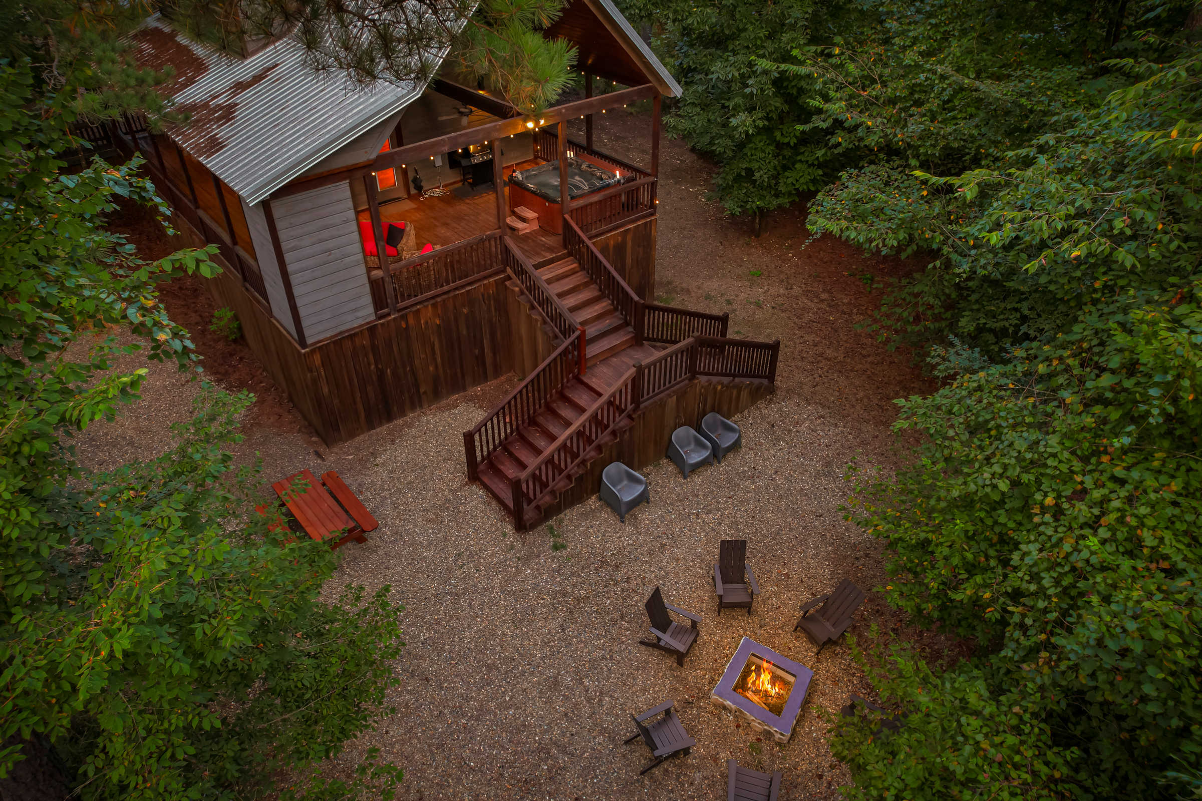 Rustic Cabin Near Creek with Hot Tub & Fire Pit