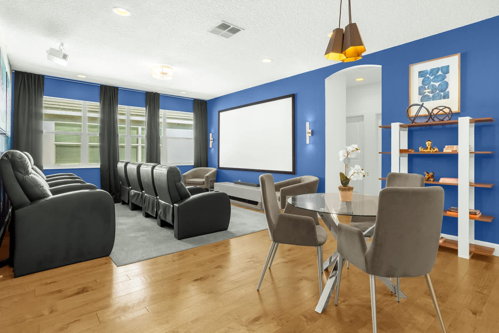 In Home Movie Theater with Snack Bar