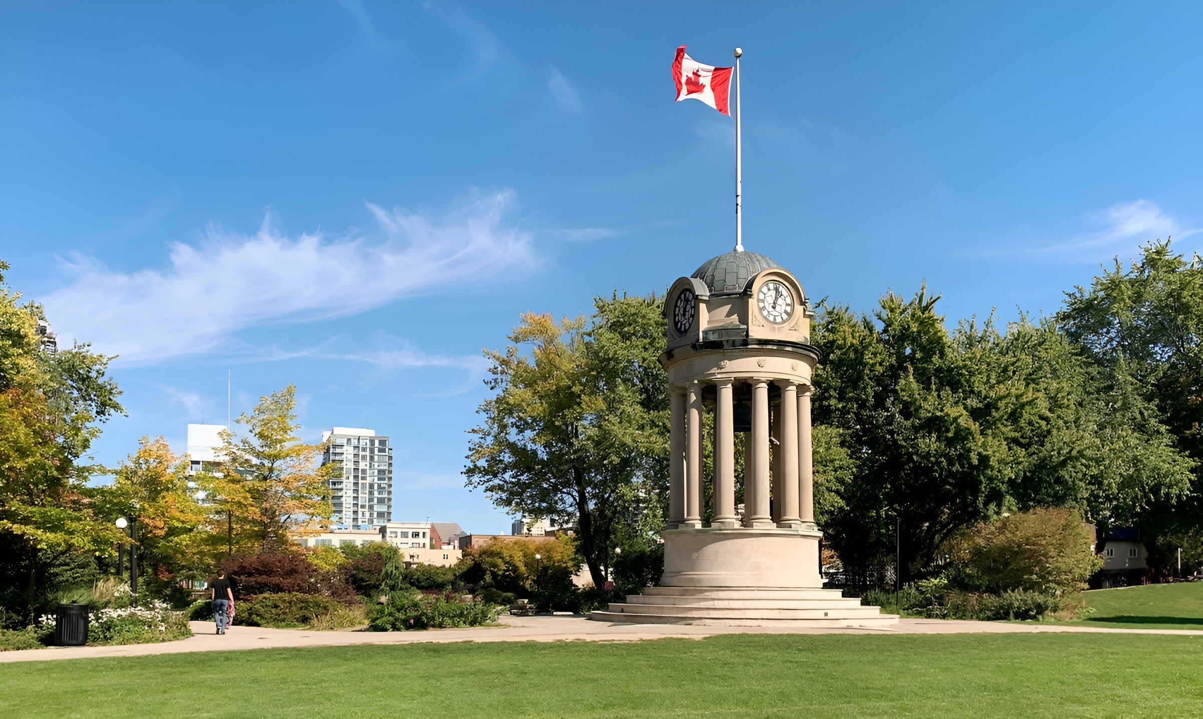 Beautiful Local Park Featuring Historic Monument And Open Green Spaces