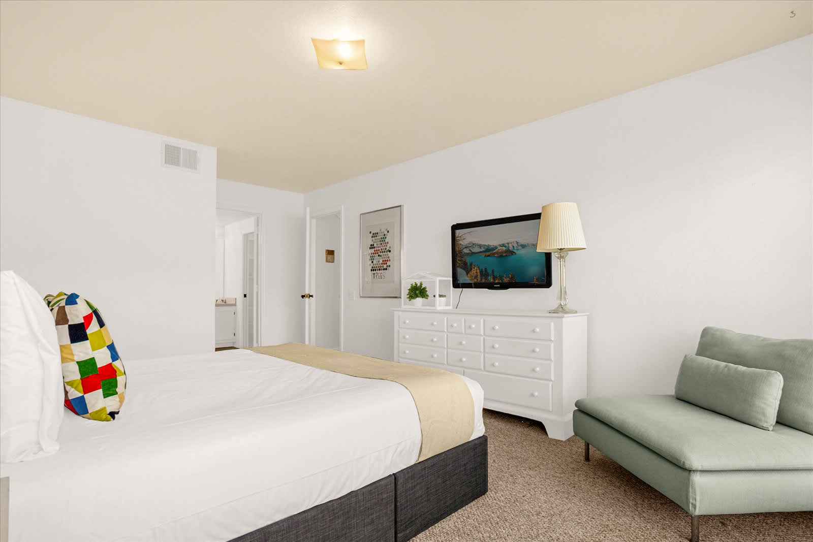 King Bedroom with TV