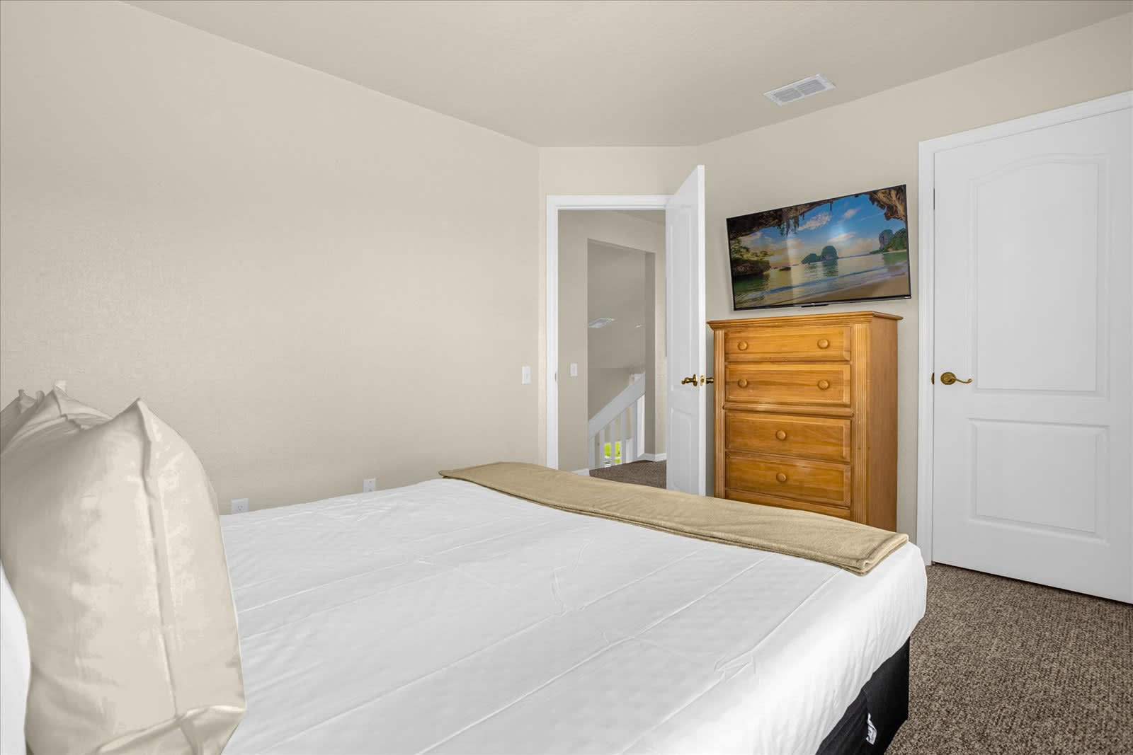 Queen Bedroom with Smart TV