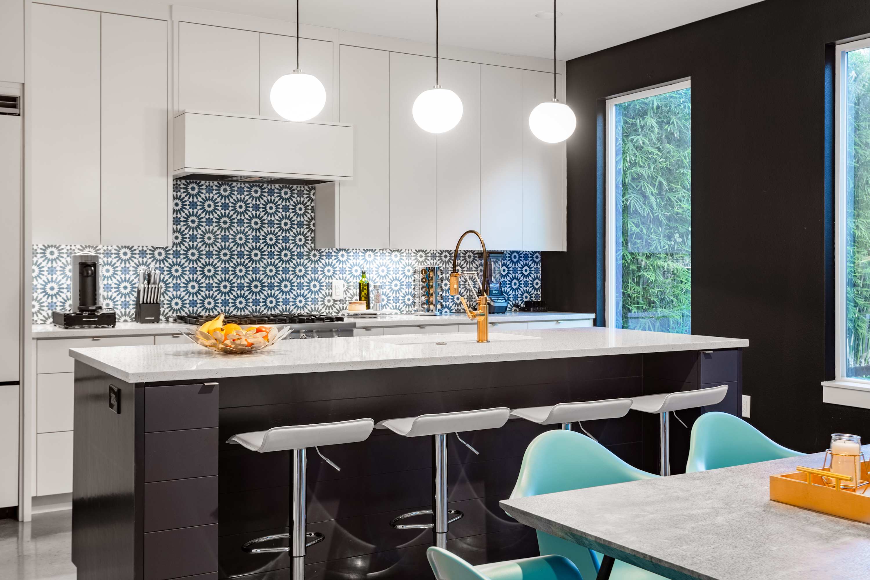 Kitchen island bar seating