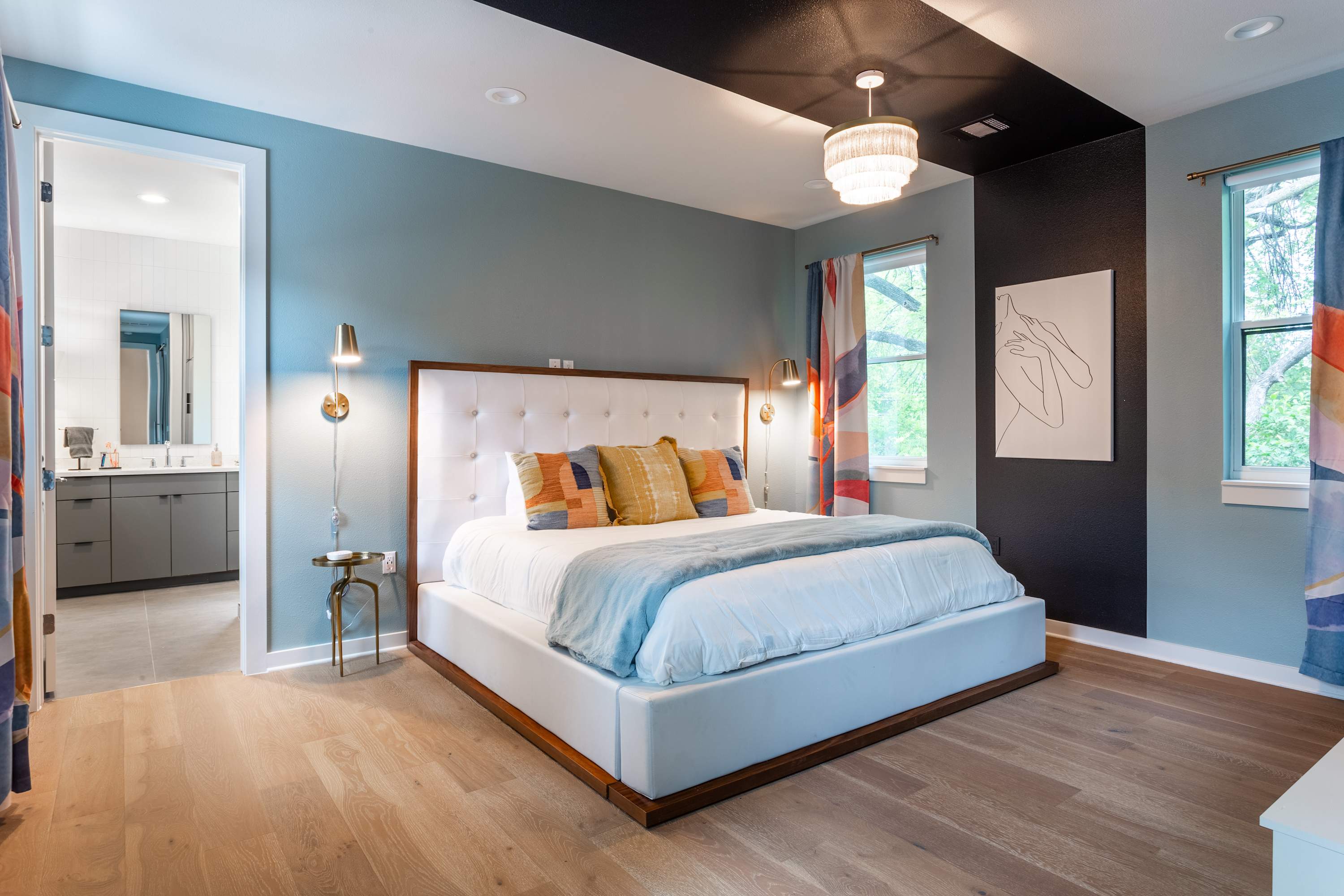 Lots of Natural LIght in the King Bedroom