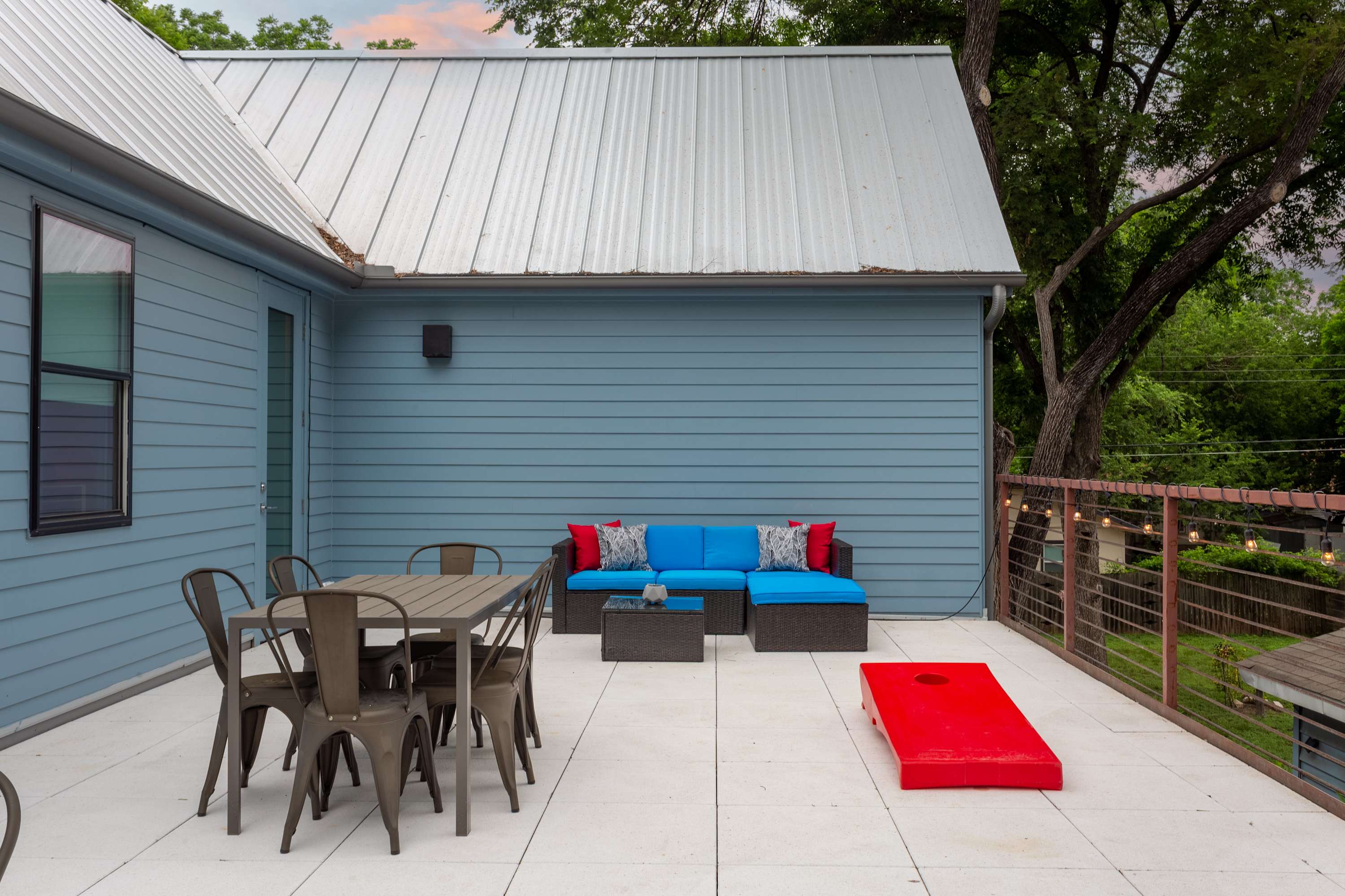 Patio has Outdoor Games