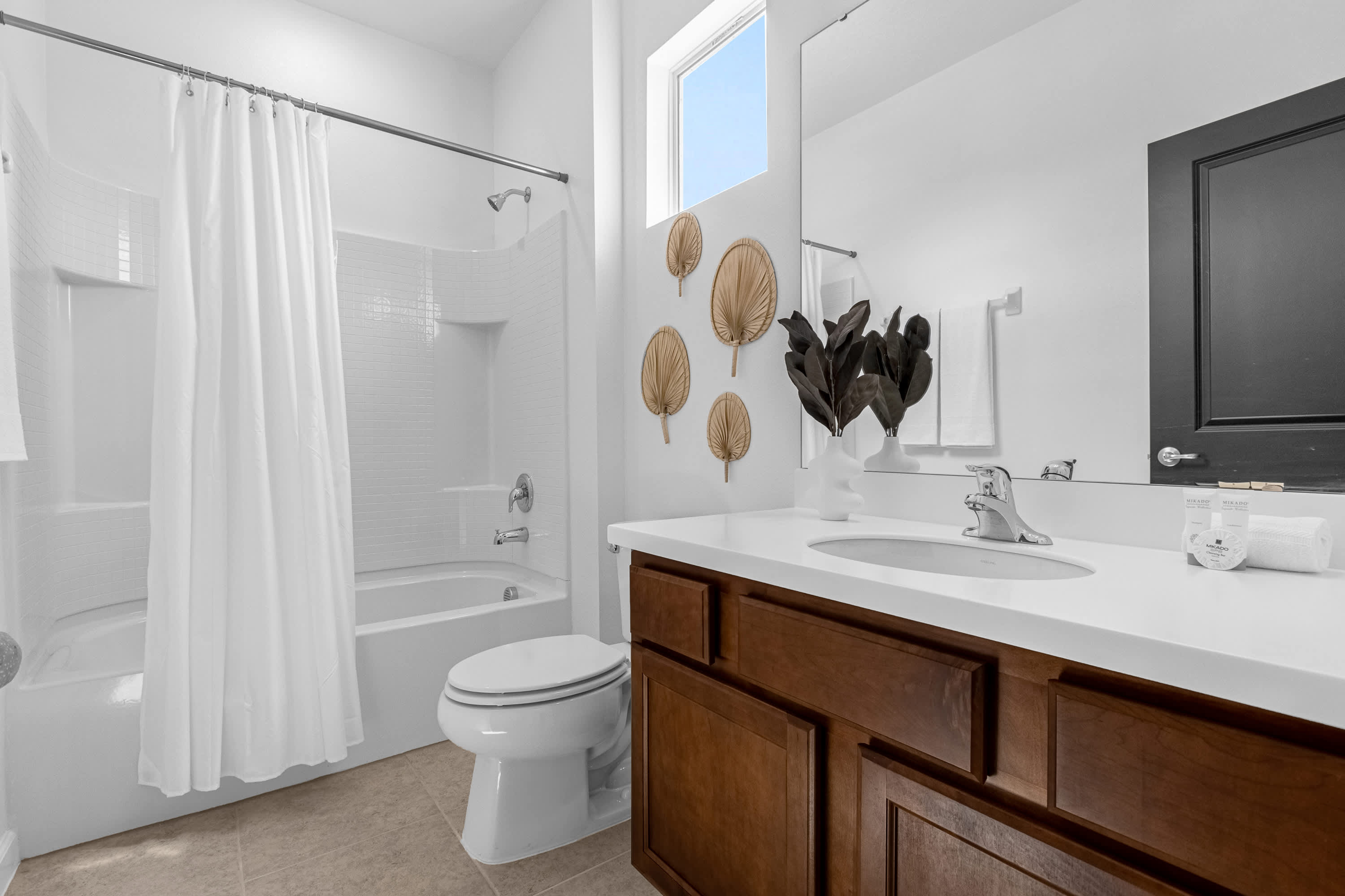 Bright Bathroom Featuring Natural Light And A Minimalist Look