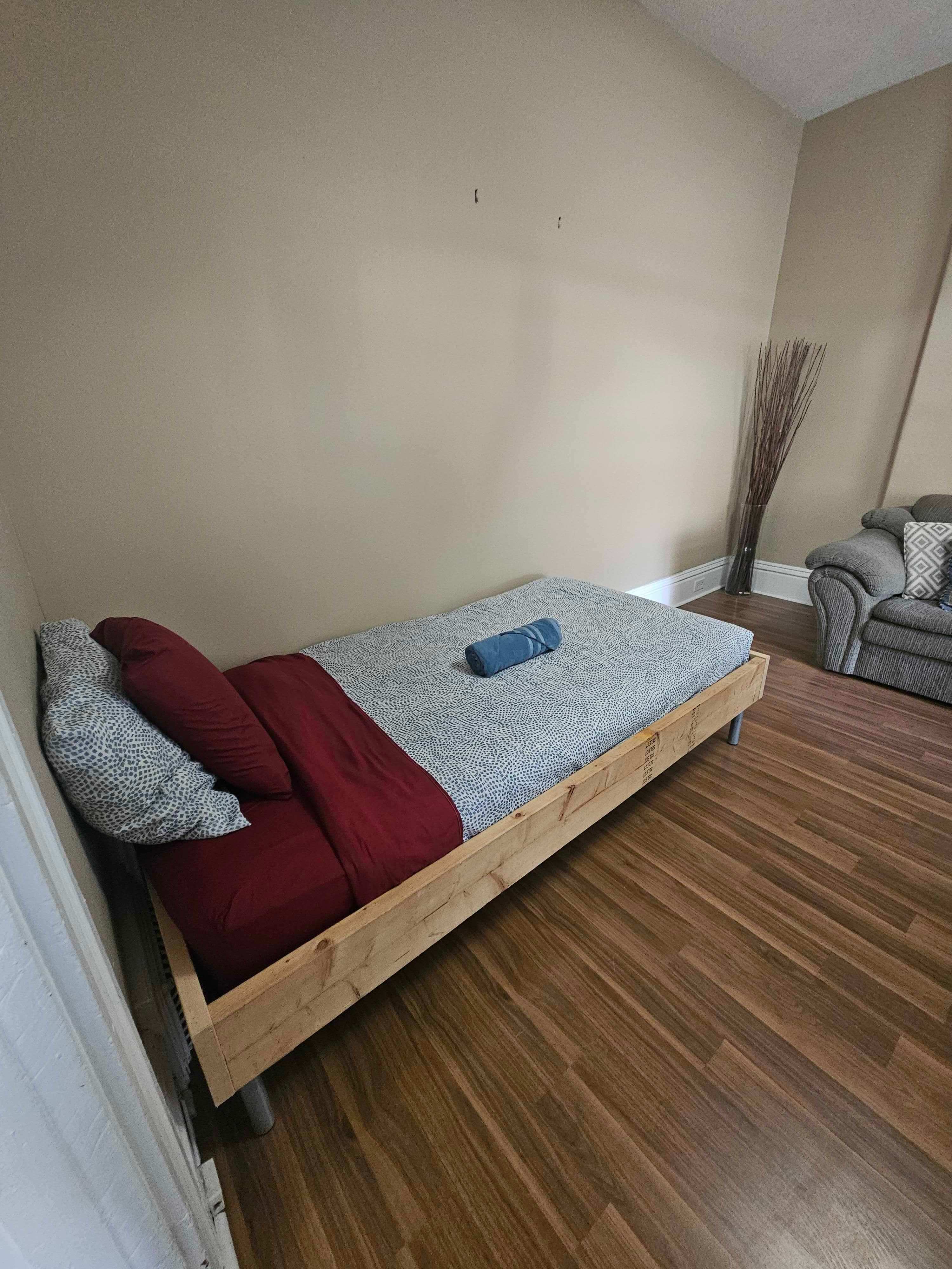 Comfortable Twin Bed In The Living Room