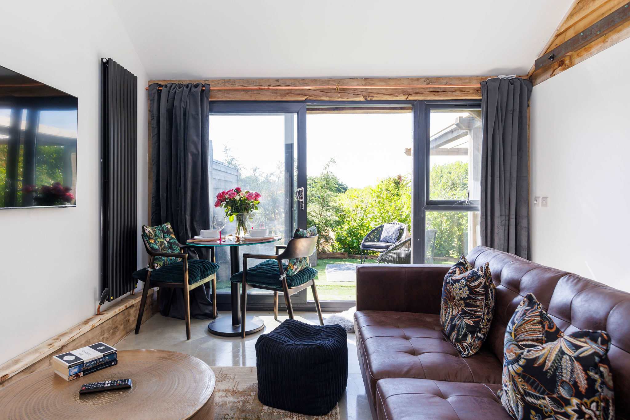 Open the bi-fold doors to your private outdoor courtyard.