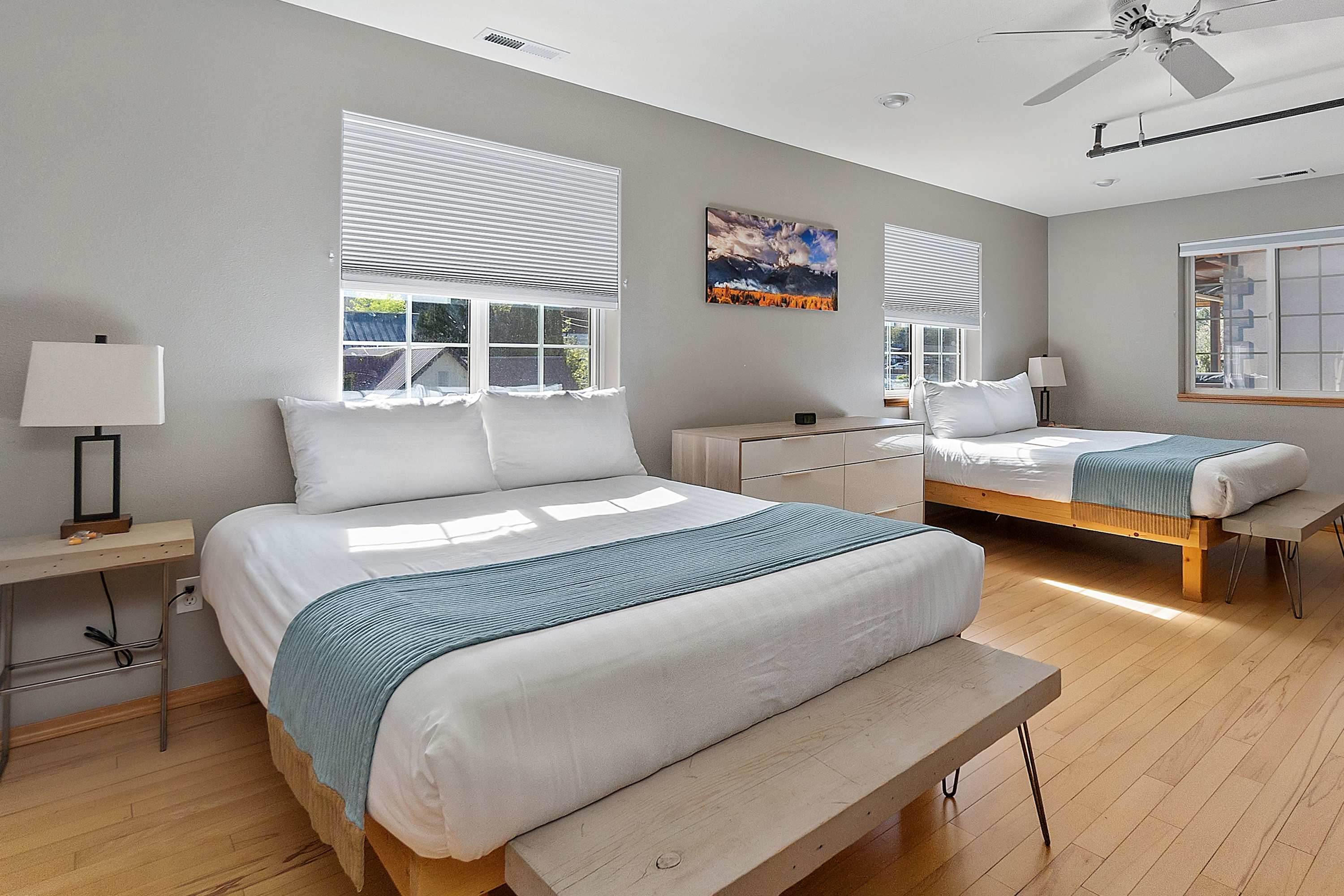 Plush mattresses and high end linens