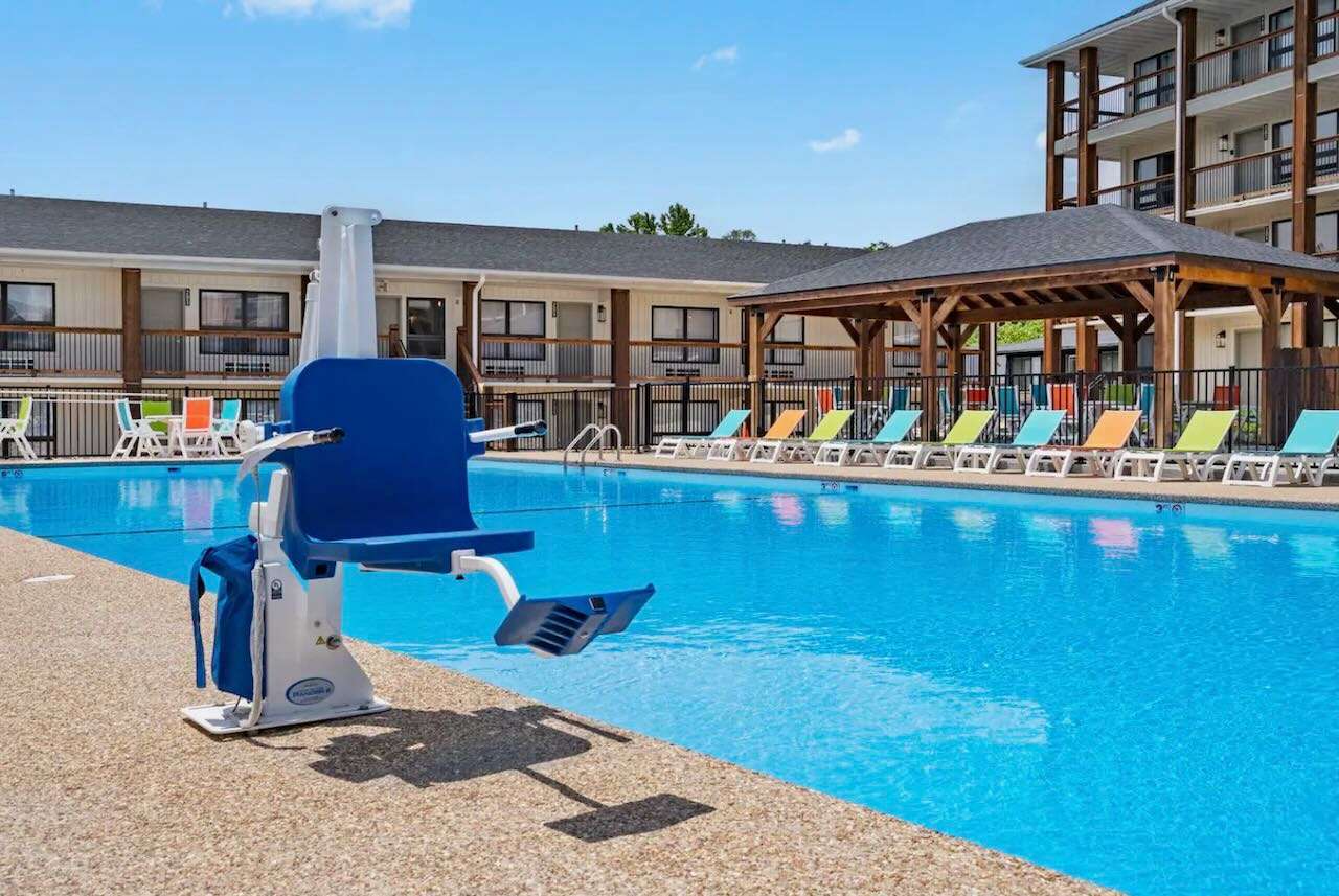 Handicap accessible pool